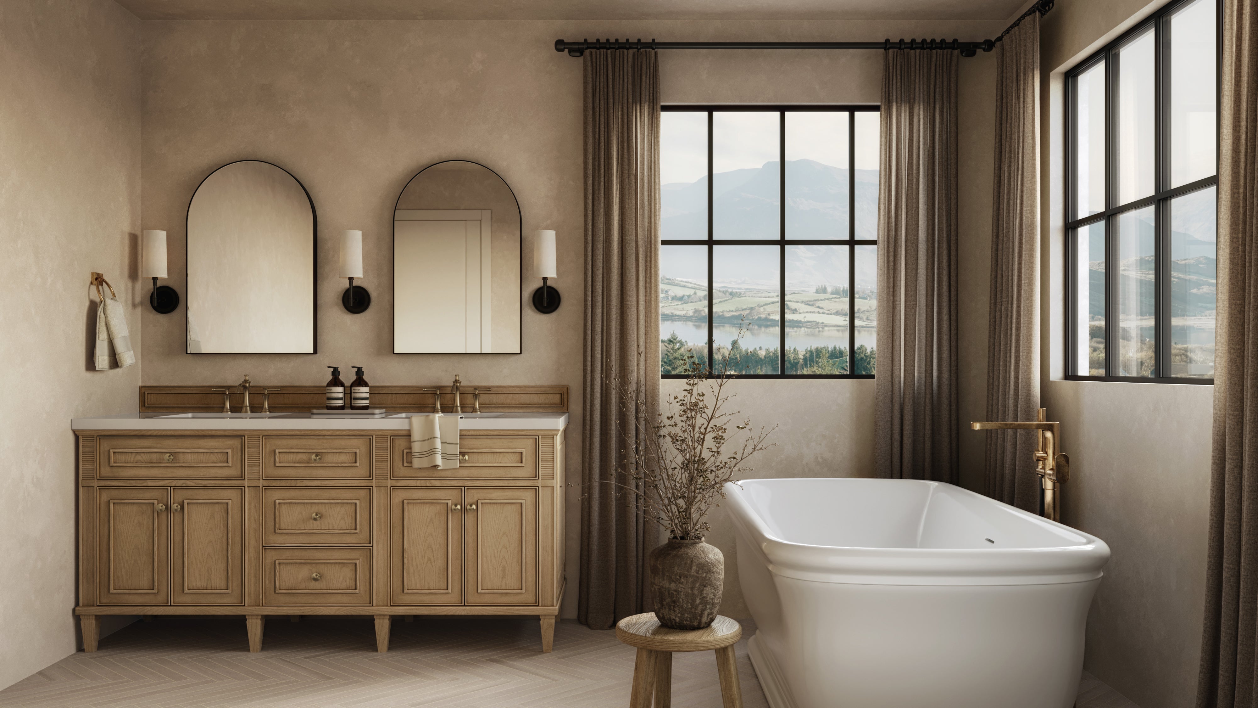 Catalina 2x16 Matte Porcelain Tile in Mushroom