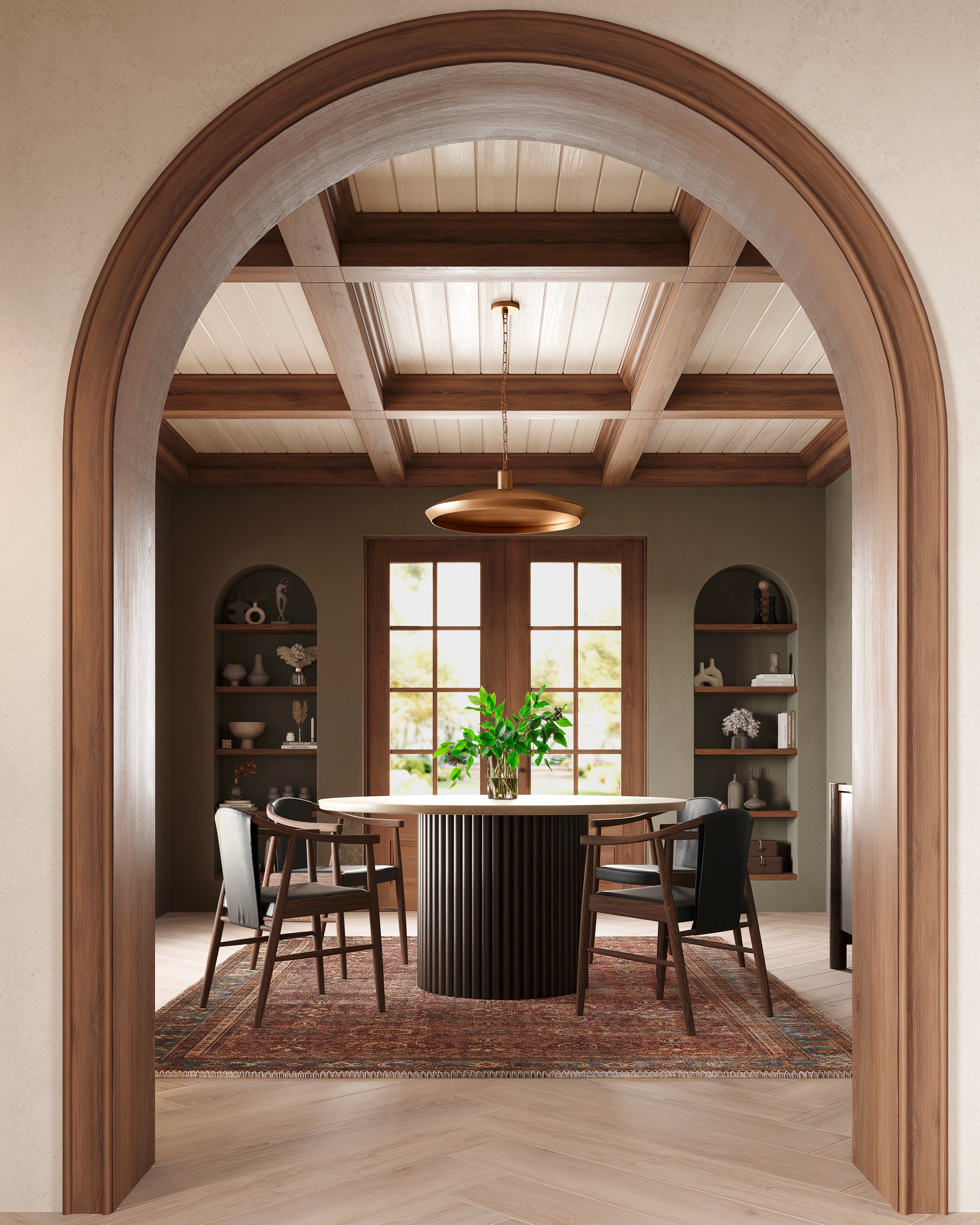 Foster Dining Chair in Onyx Leather