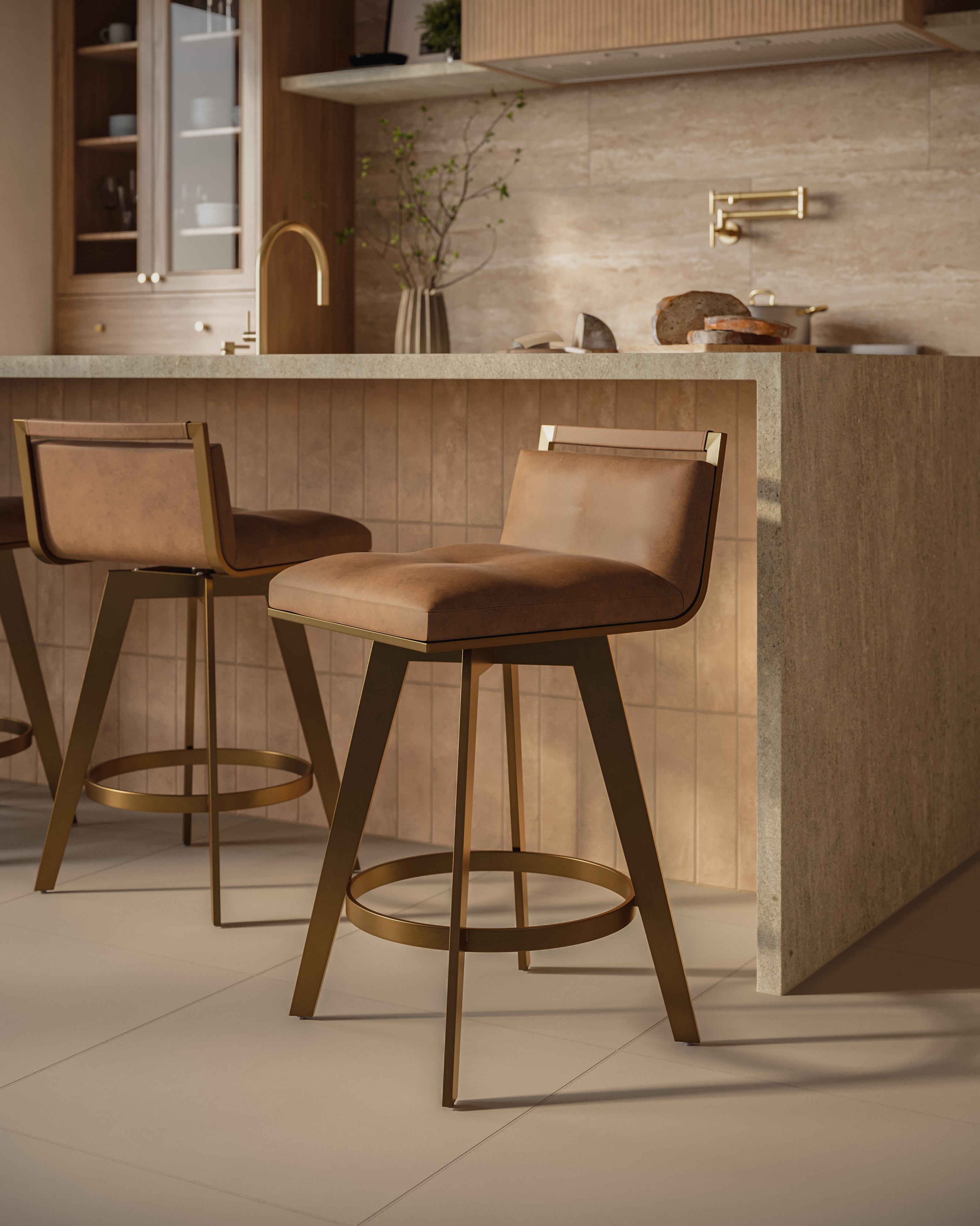 Savannah Counter Stool in Brown