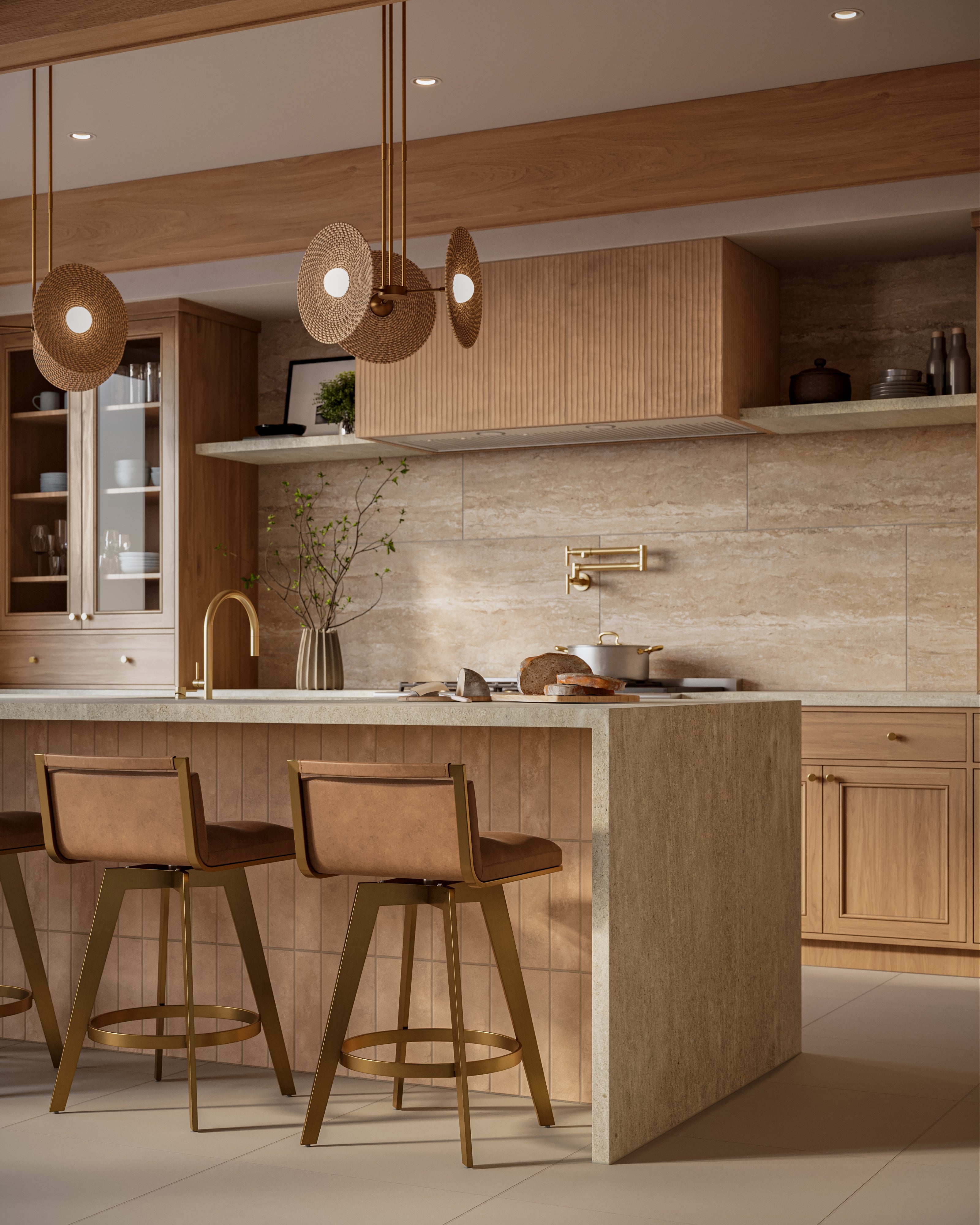 Kai 3x12 Matte Porcelain Tile in Almond