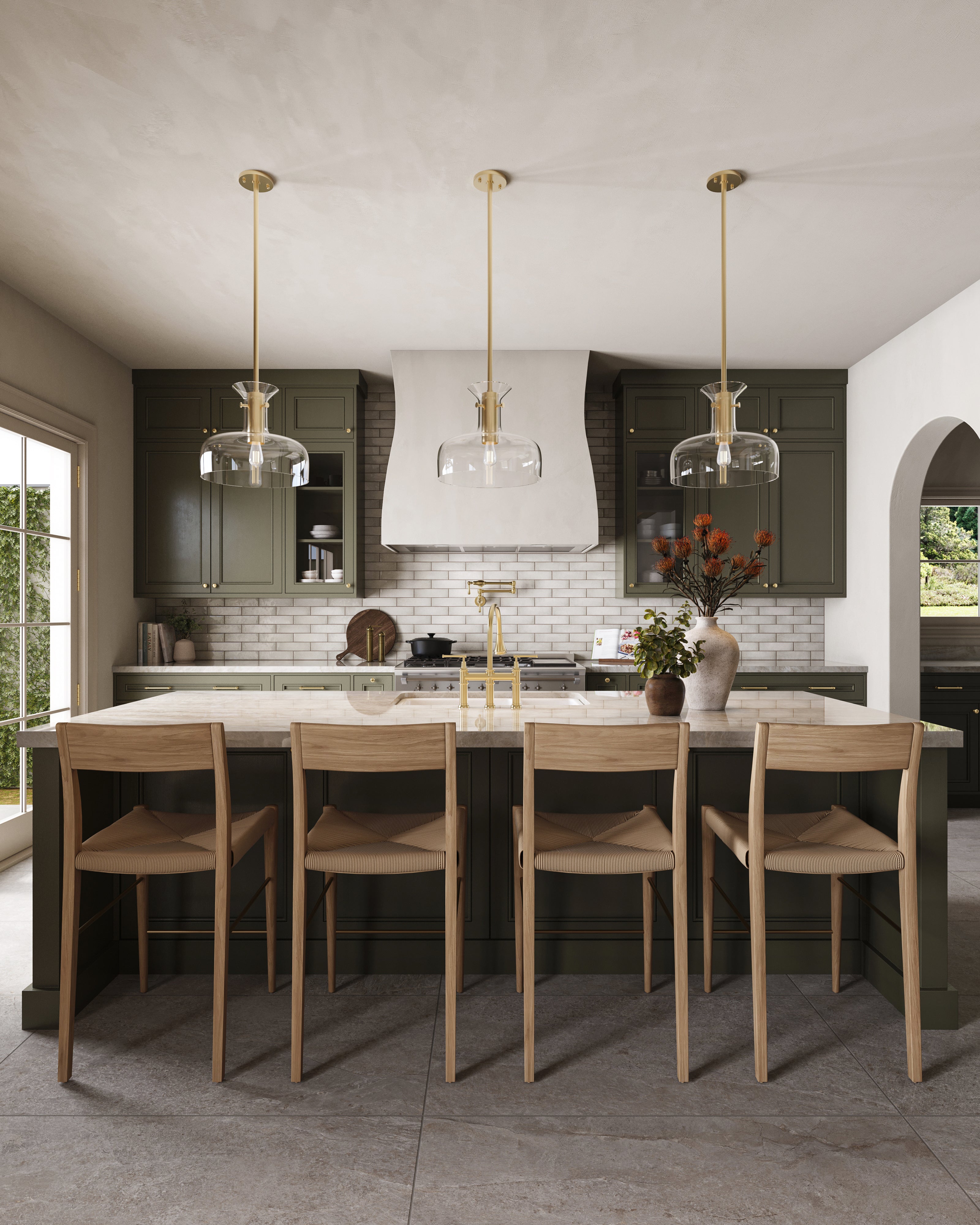 Colby 2x10 Glossy Porcelain Subway Tile in Cream