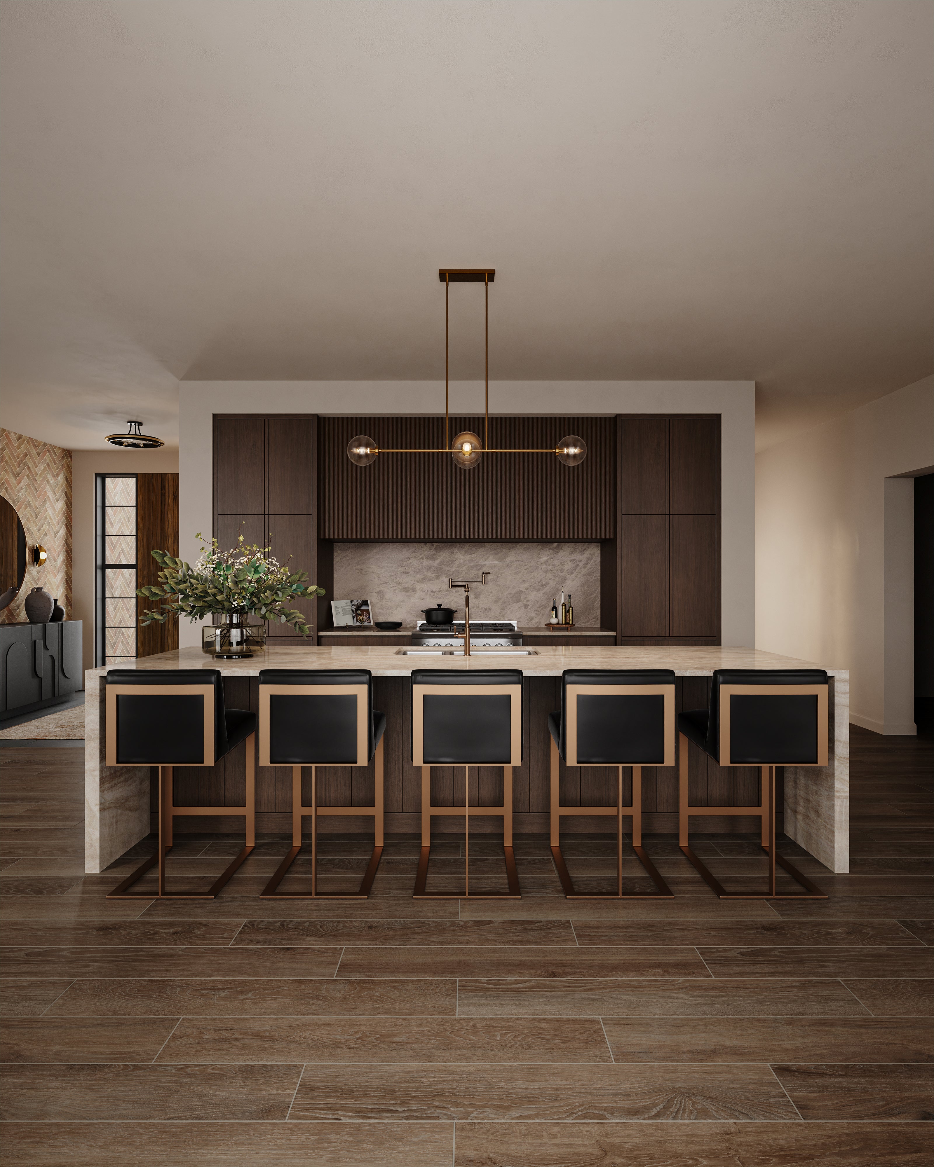 Jameson 8x48 Matte Porcelain Tile in Umber