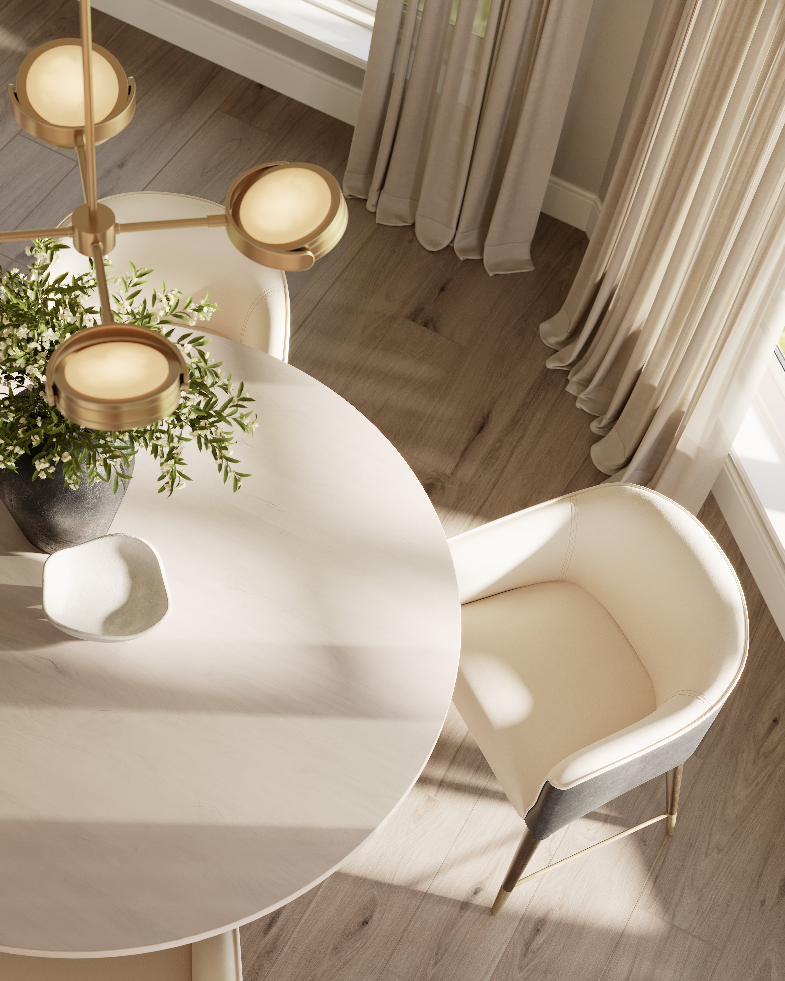 Colin Dining Chair in Cream