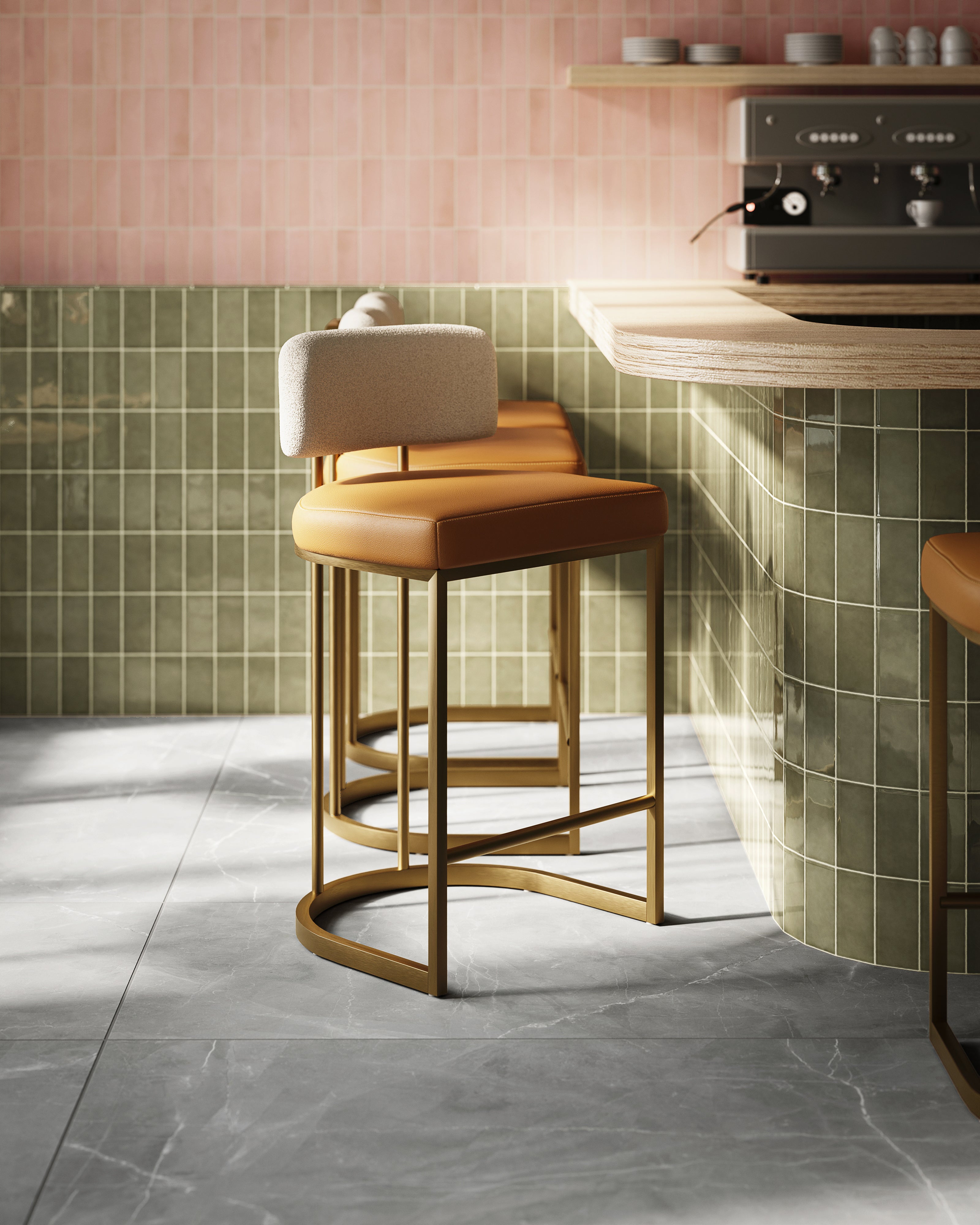 Kenzie Counter Stool in Napa Cognac