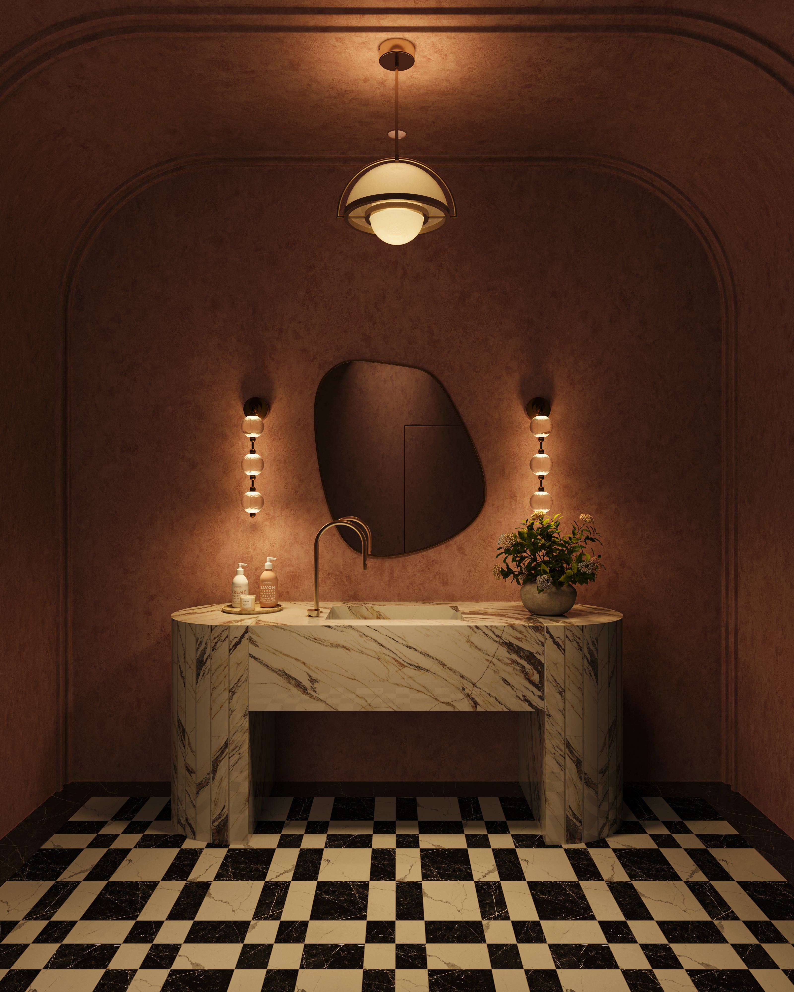 Leona 24x24 Matte Porcelain Tile in Calacatta