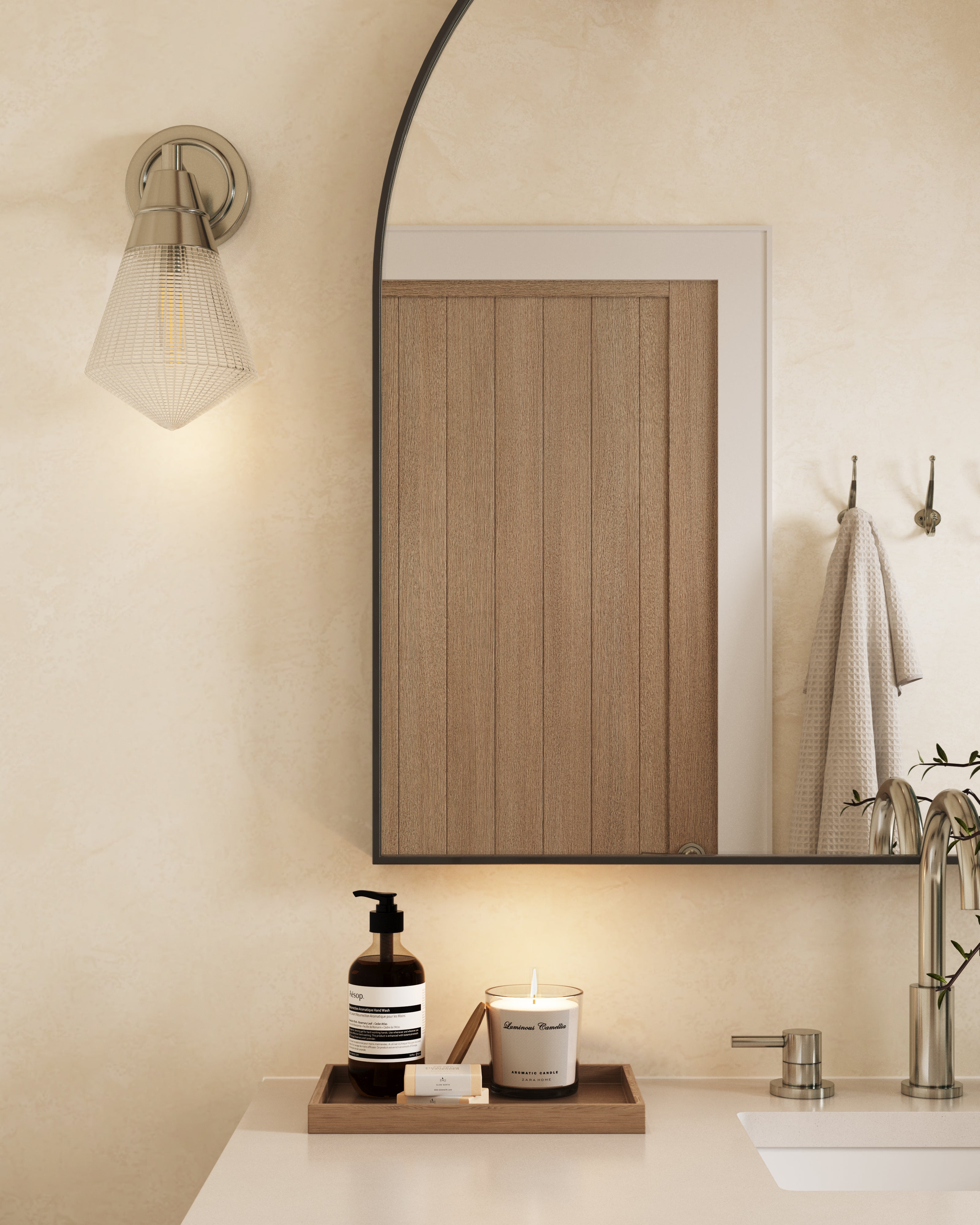 Irene 6" 1 Light Wall/Vanity Light in Polished Nickel/Prismatic Glass