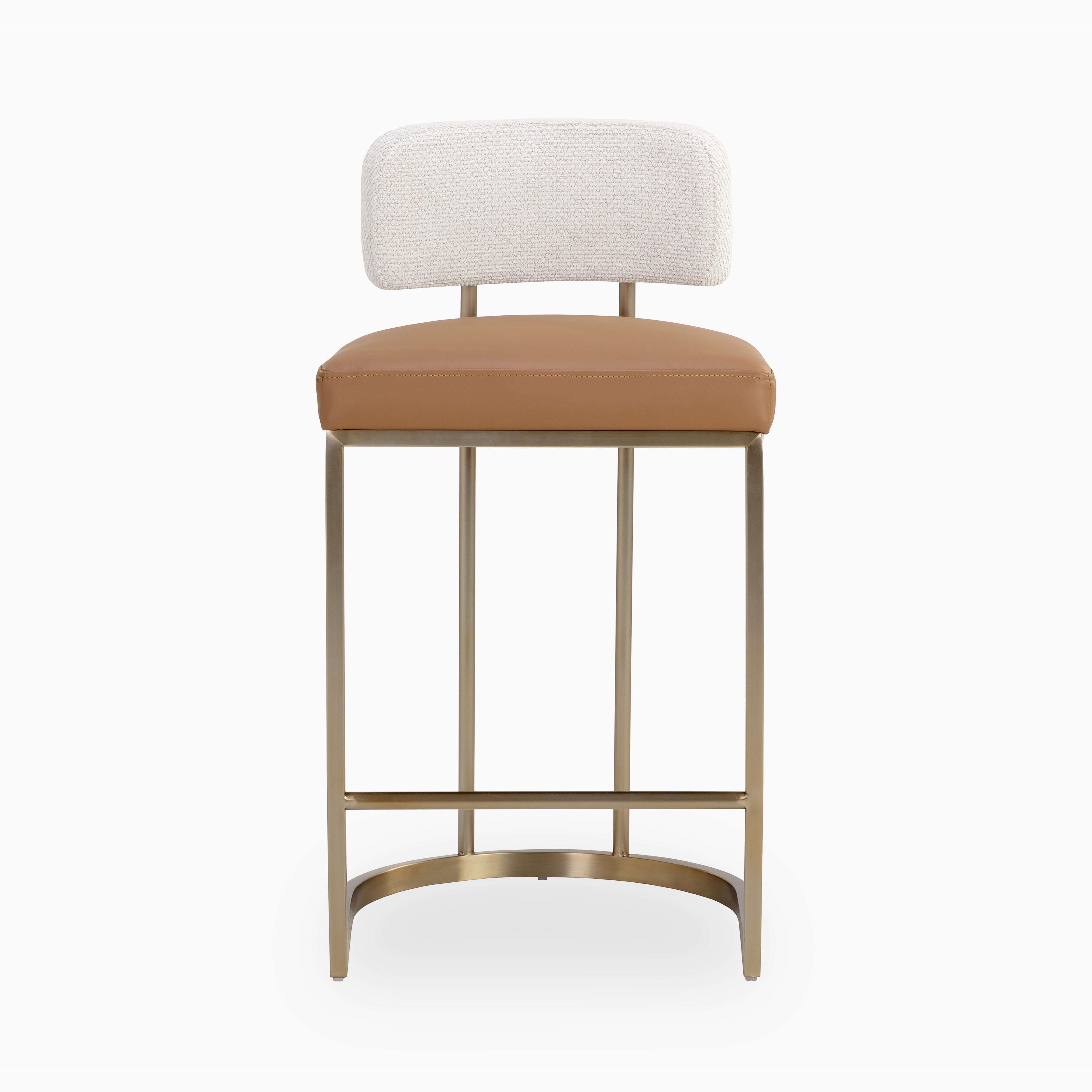 インテリアショップKINO【完売】Classic High Stoolアイボリー Kenzie Counter Stool in Napa Cognac