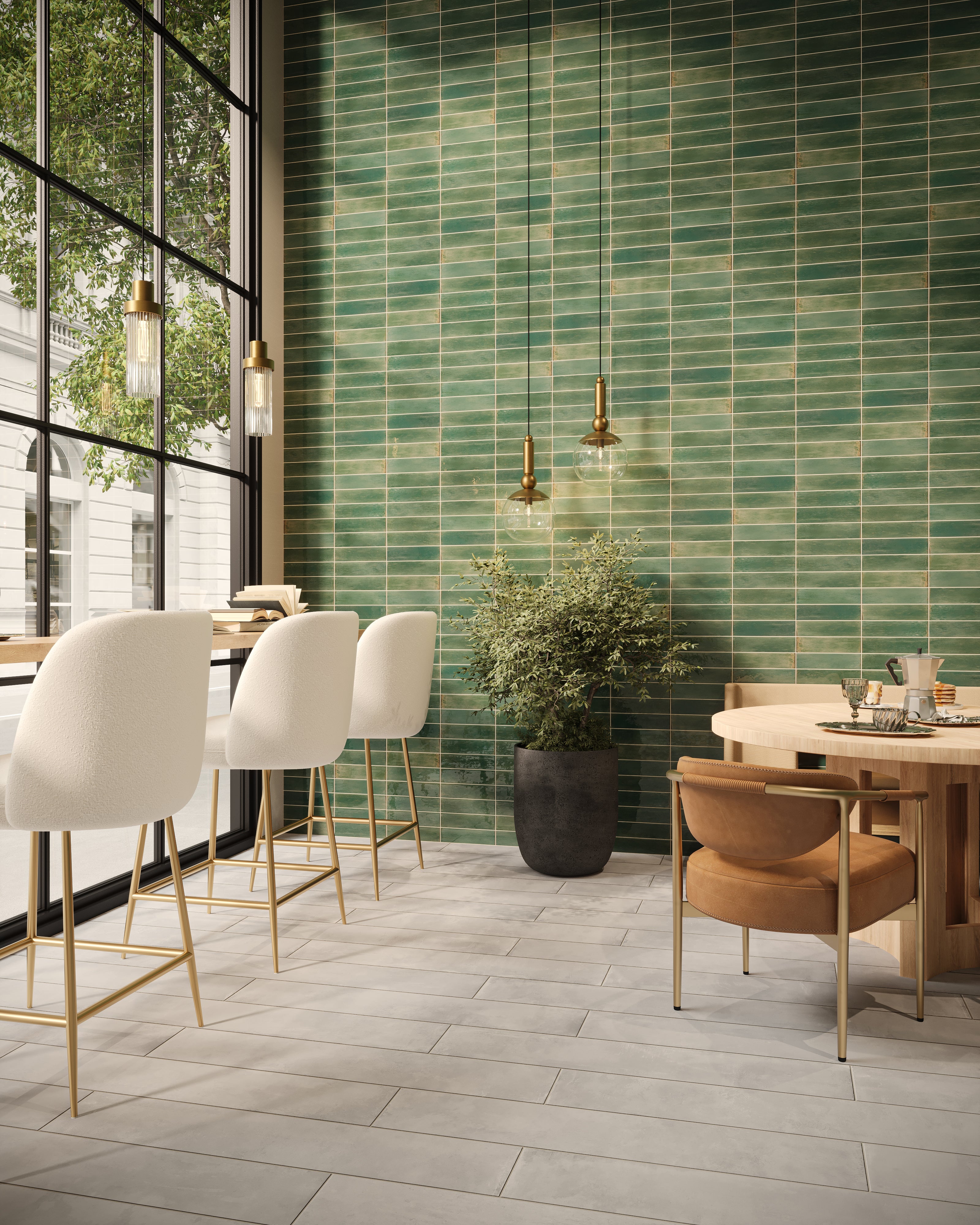 Elliot 8x48 Matte Porcelain Tile in Ash