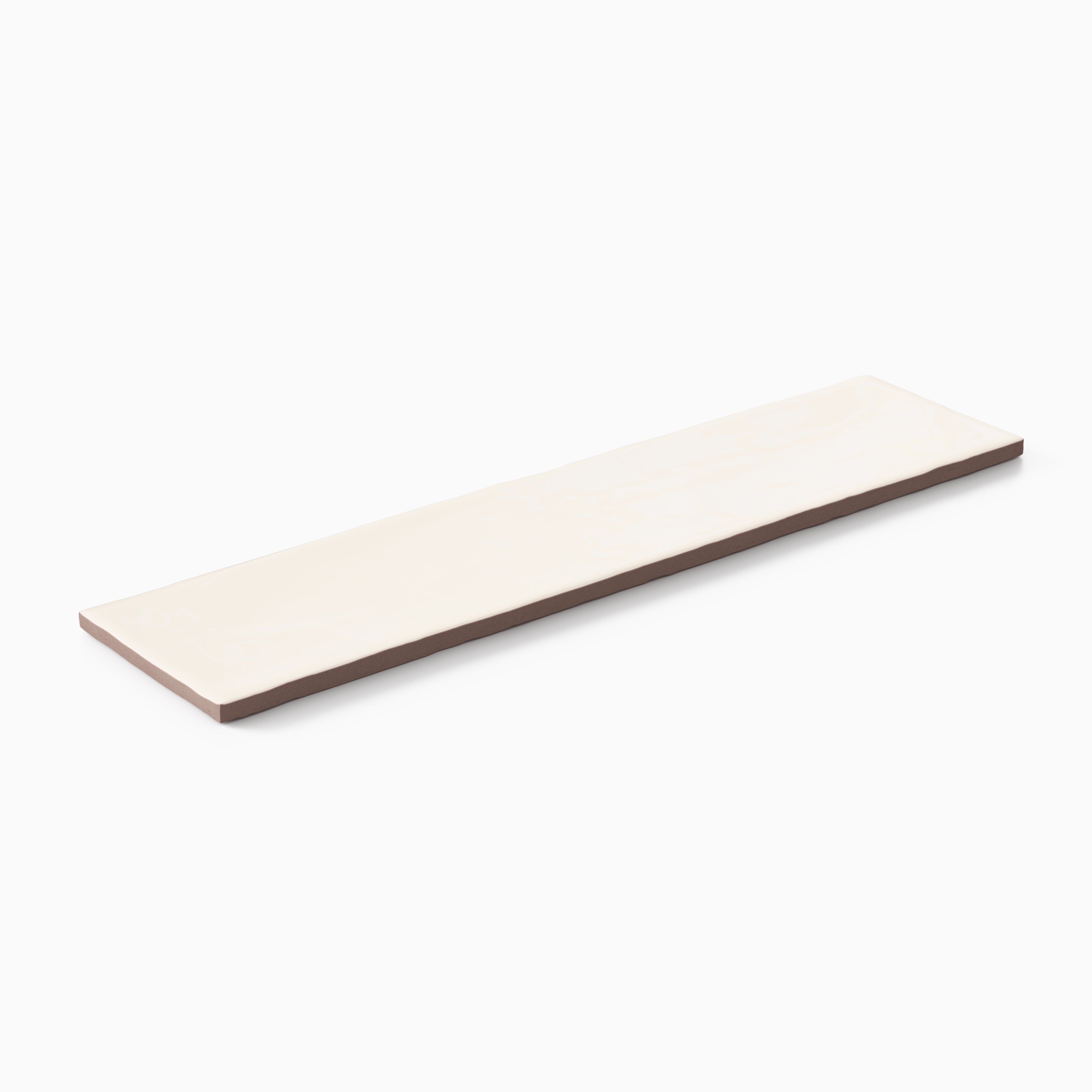 Harper 3 x 12 Glossy Ceramic Tile in Eggshell