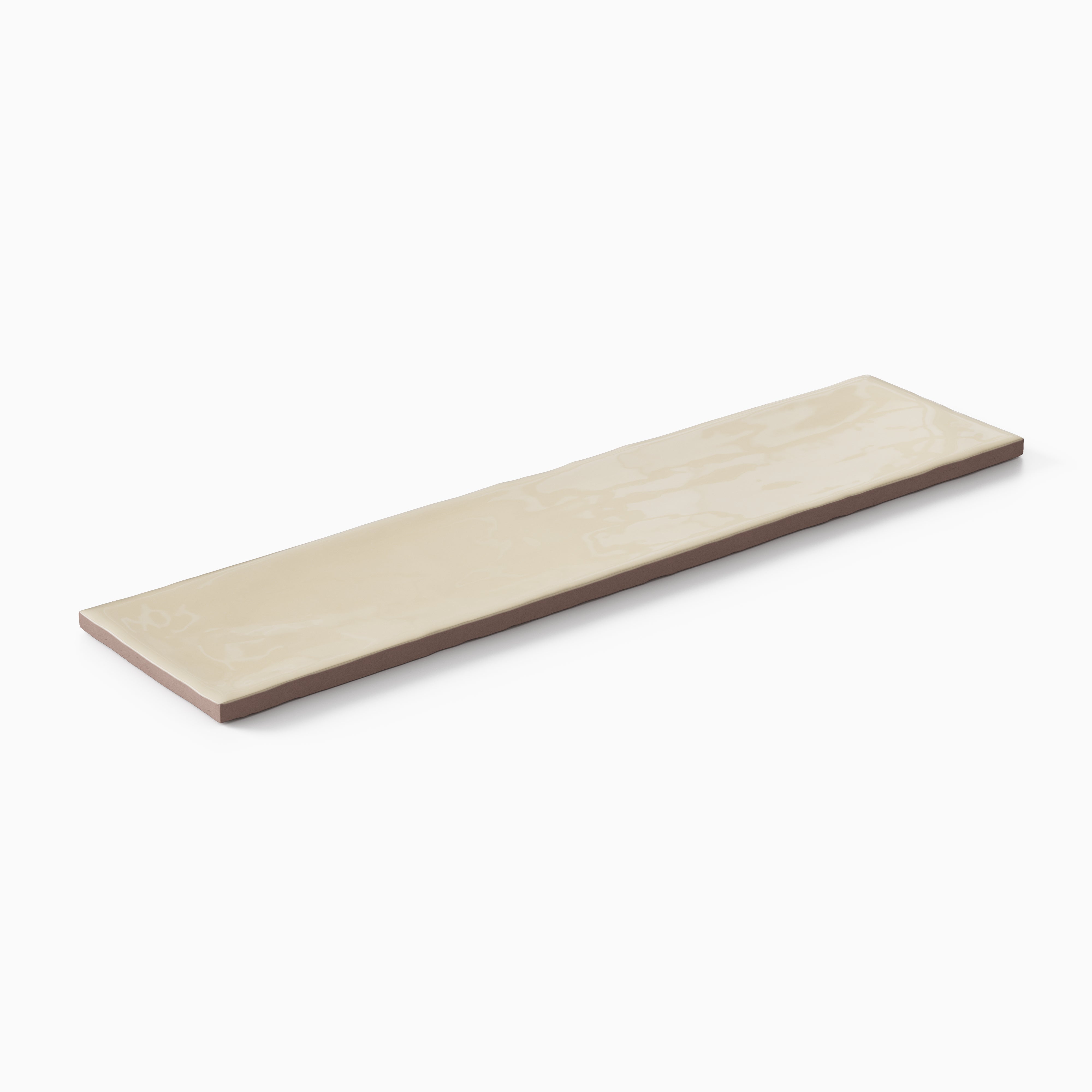 Harper 3 x 12 Glossy Ceramic Tile in Nest Beige