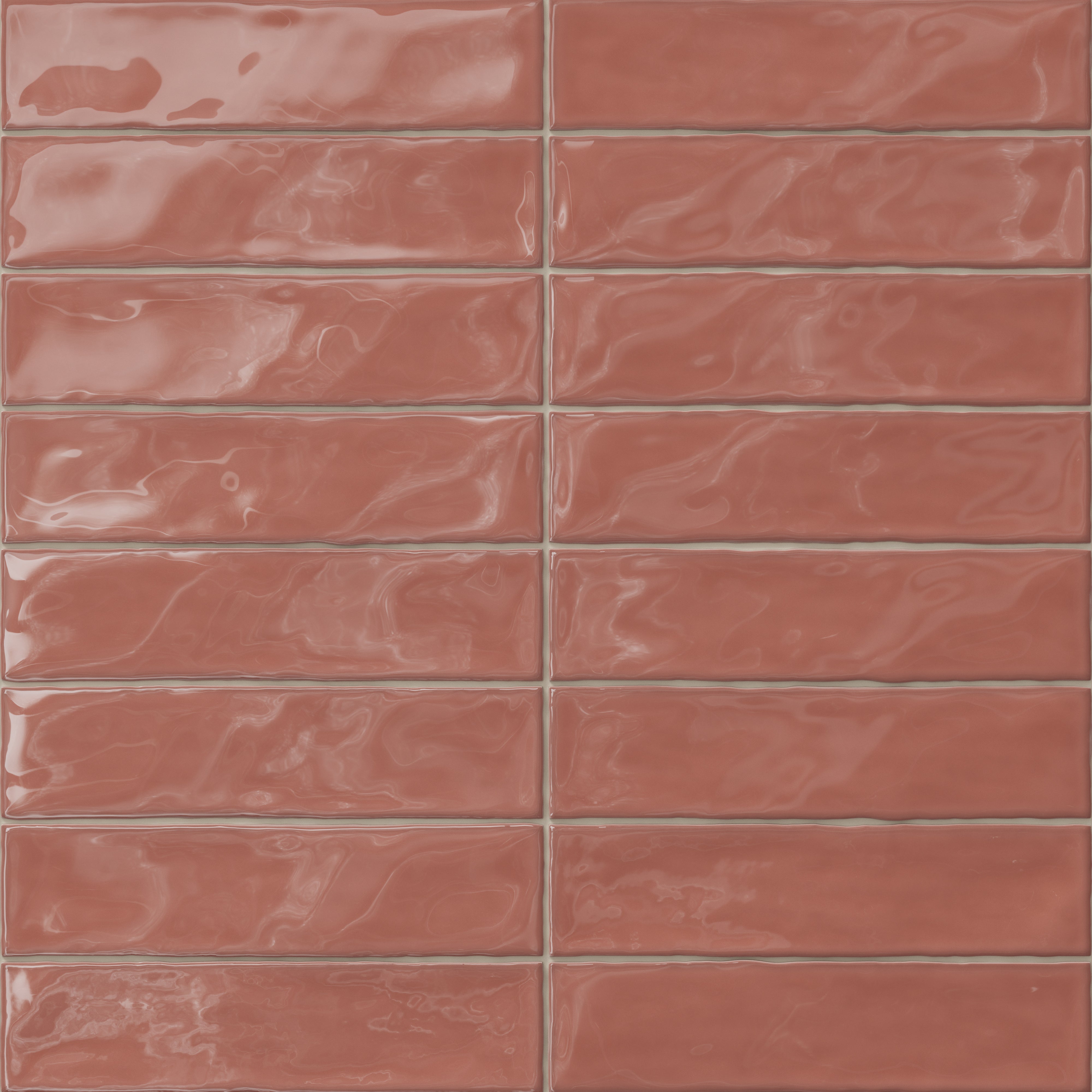 Harper 3 x 12 Glossy Ceramic Tile in Vermilion