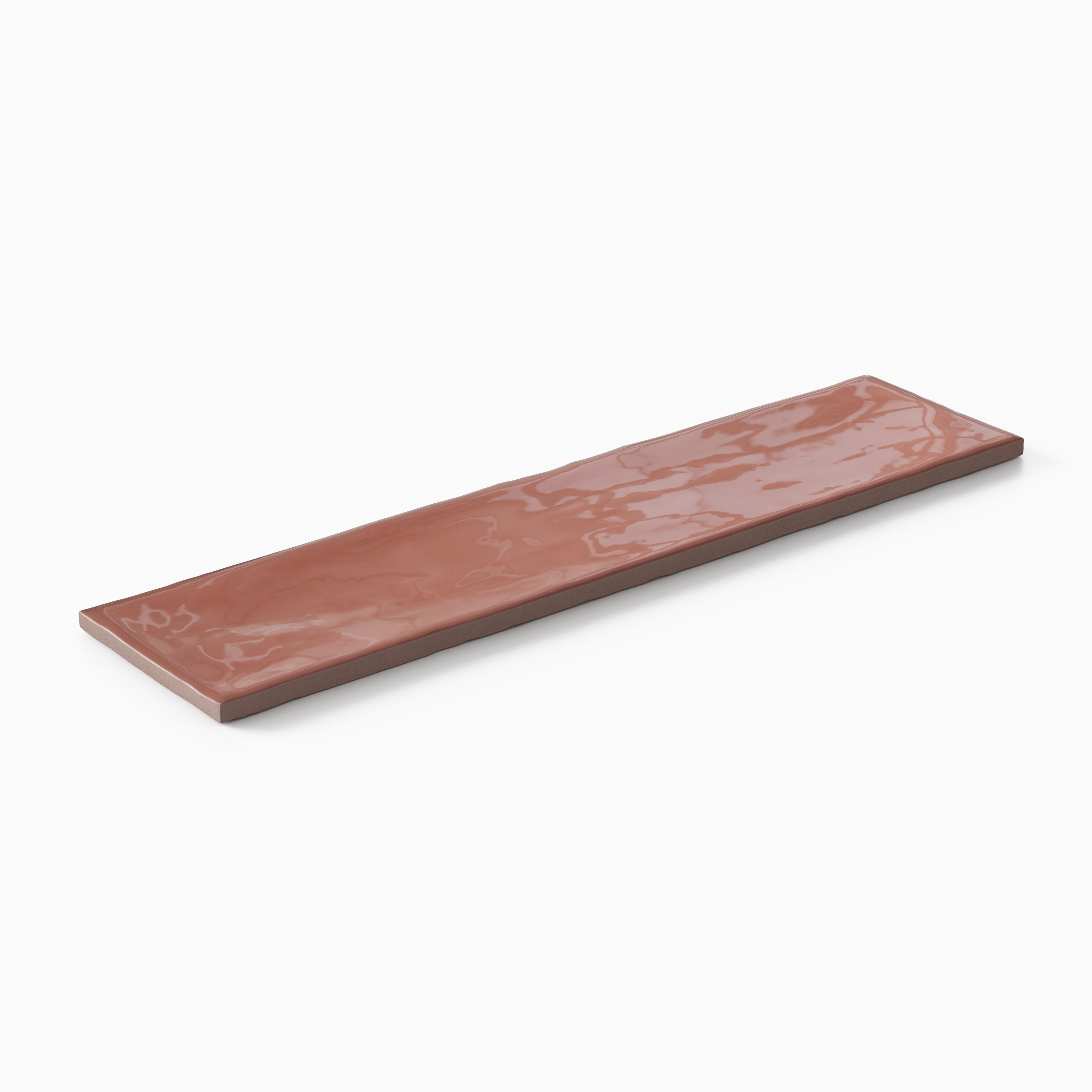 Harper 3 x 12 Glossy Ceramic Tile in Vermilion