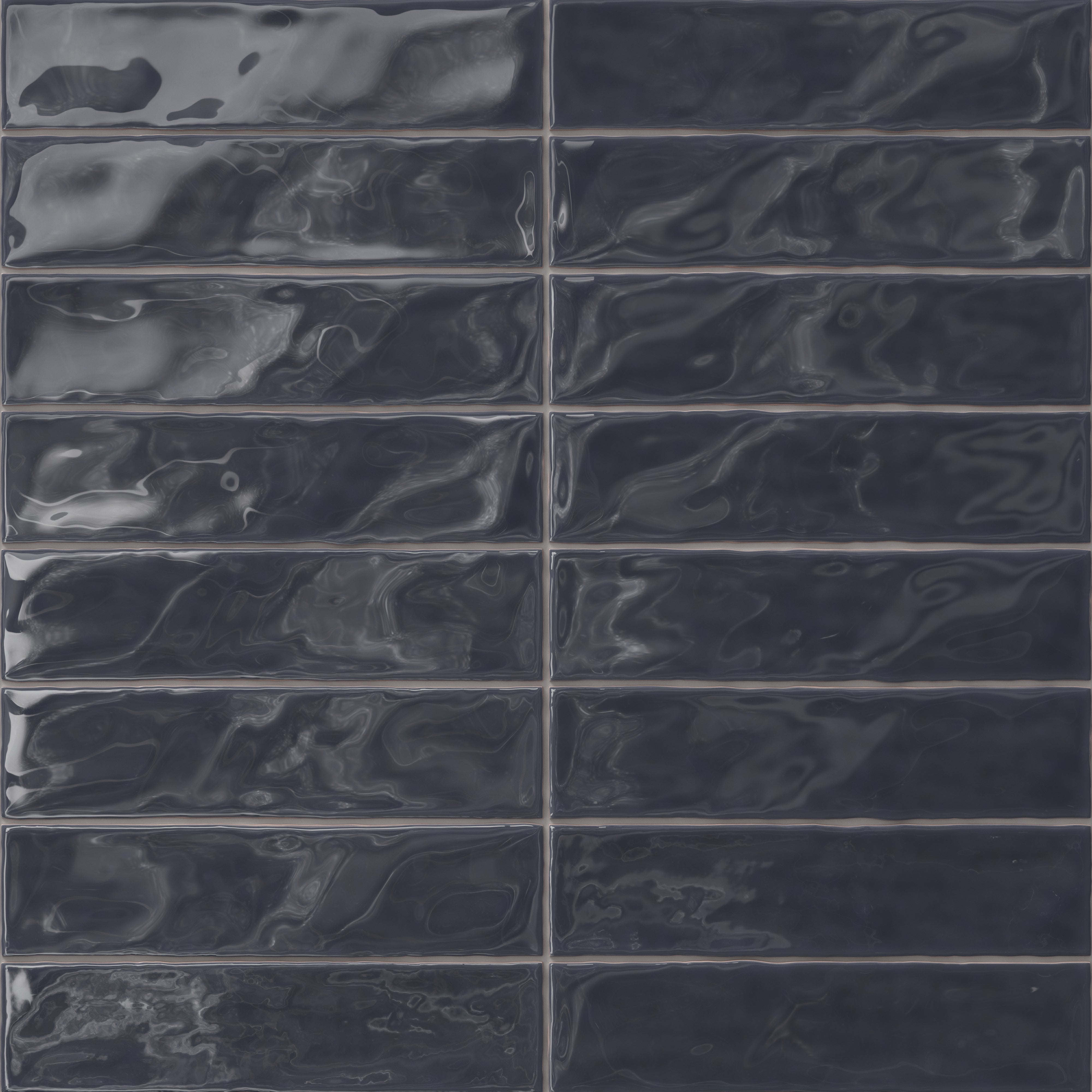 Harper 3 x 12 Glossy Ceramic Tile in Denim