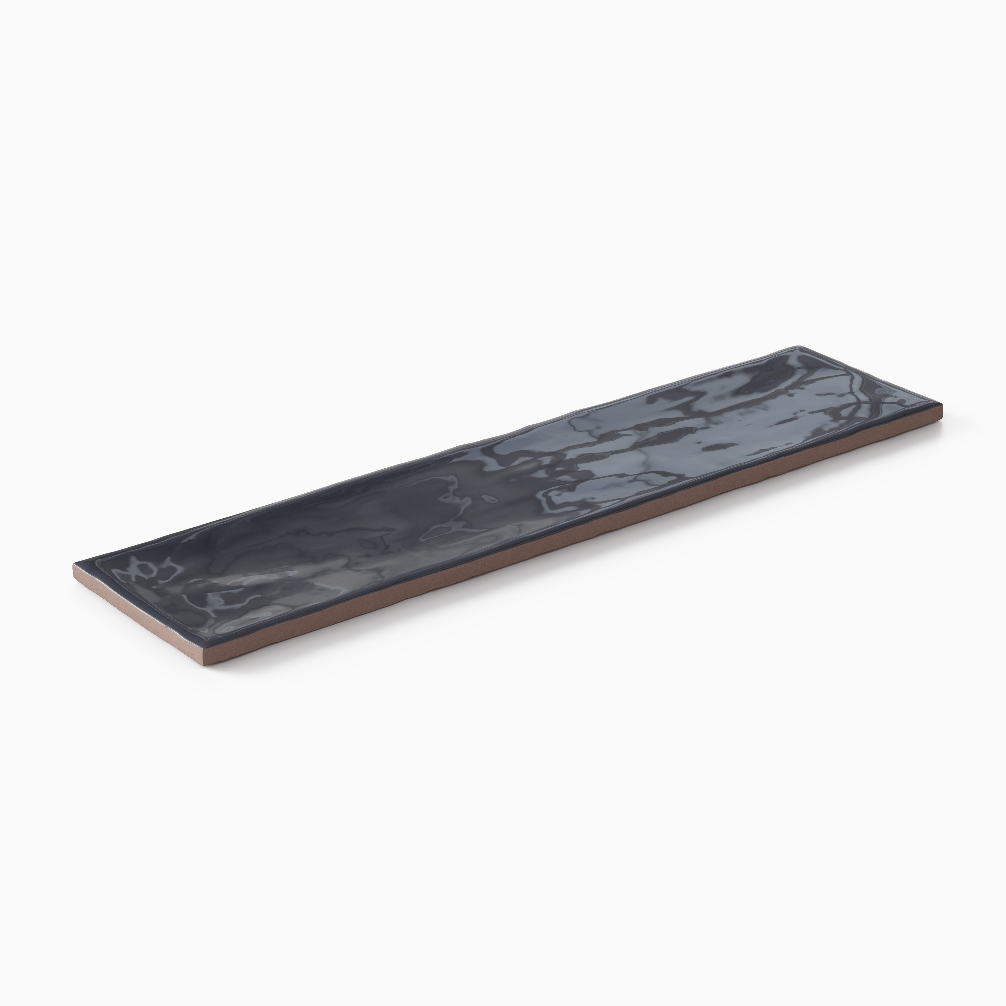 Harper 3 x 12 Glossy Ceramic Tile in Denim
