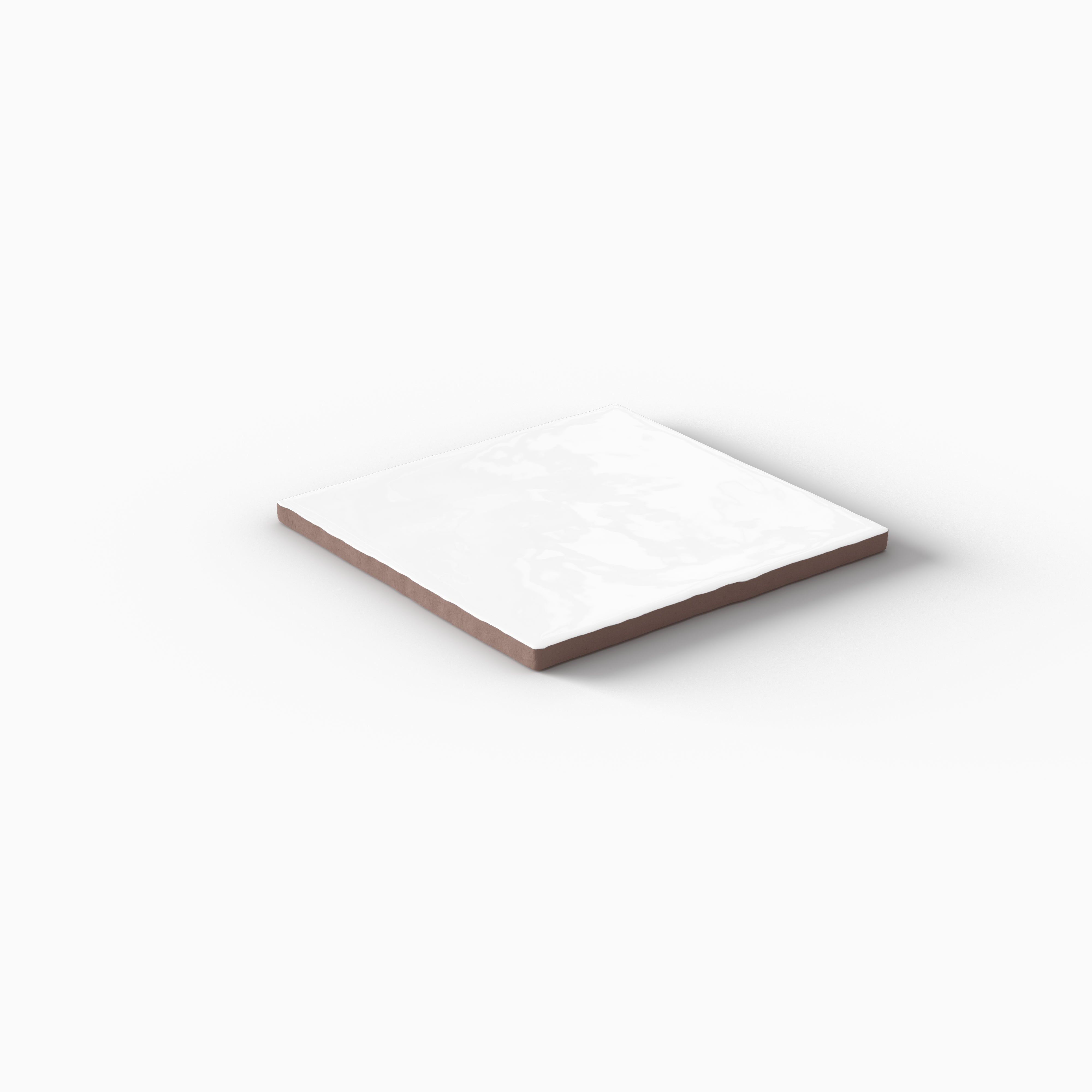 Harper 5 x 5 Glossy Ceramic Tile in White