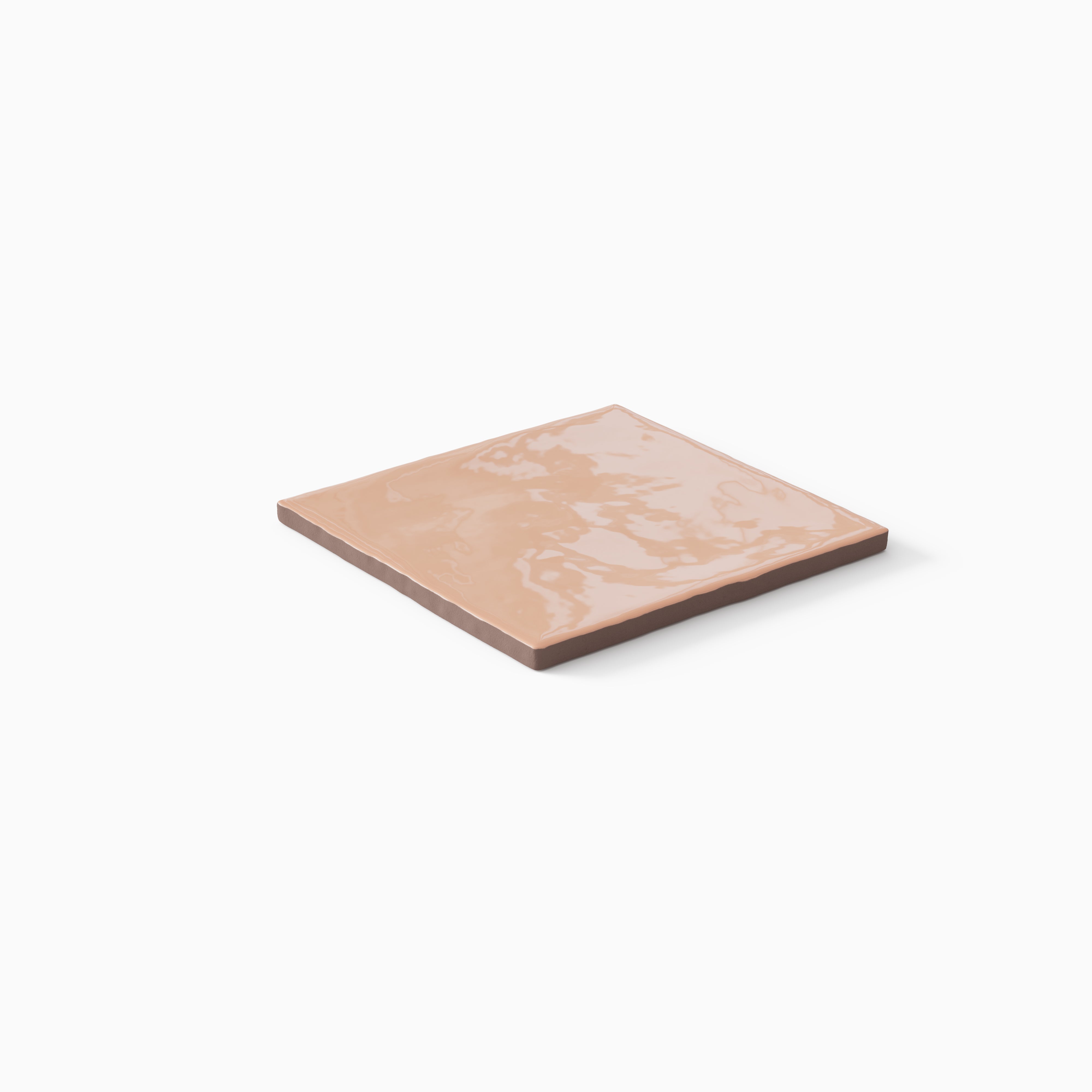 Harper 5 x 5 Glossy Ceramic Tile in Blush