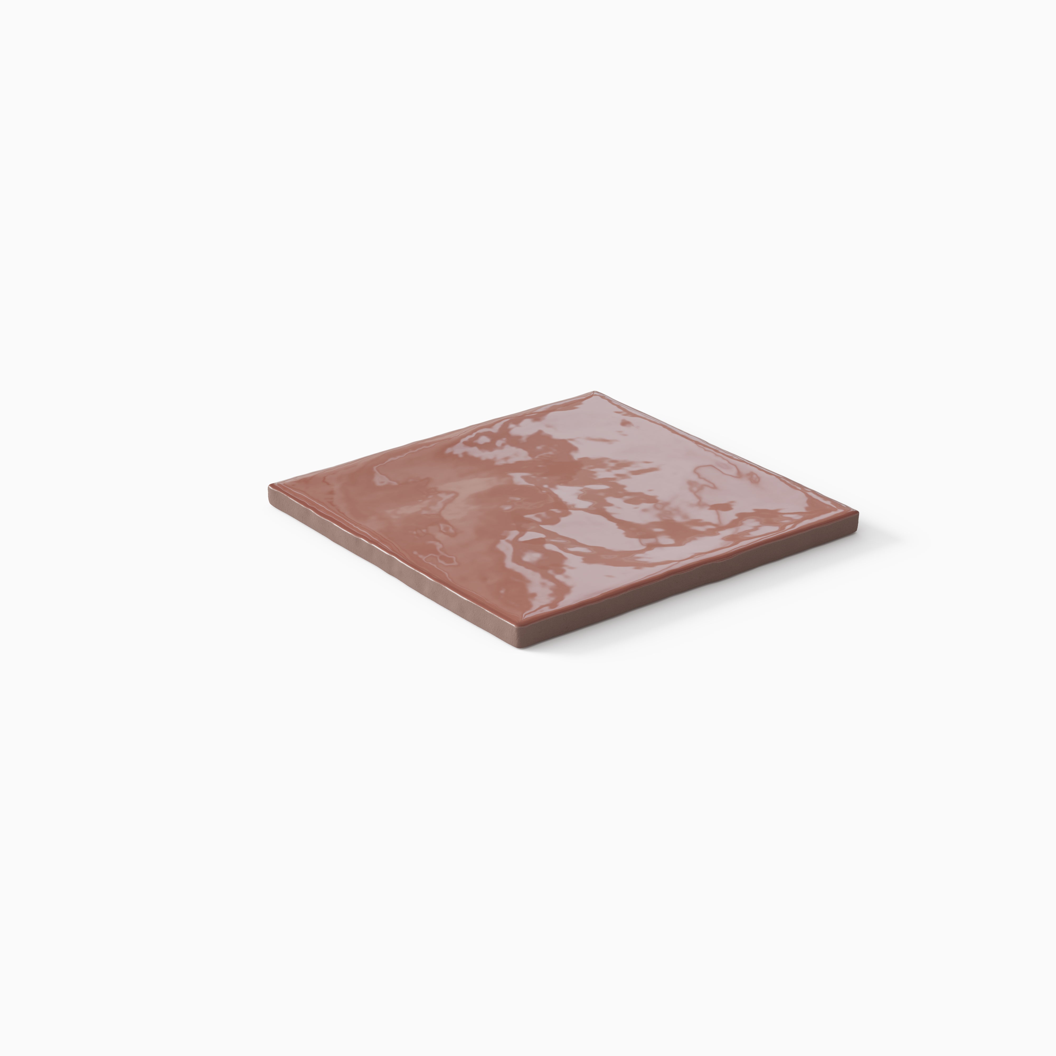 Harper 5 x 5 Glossy Ceramic Tile in Vermilion