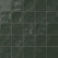 Harper 5 x 5 Glossy Ceramic Tile in Feathered Dark Green