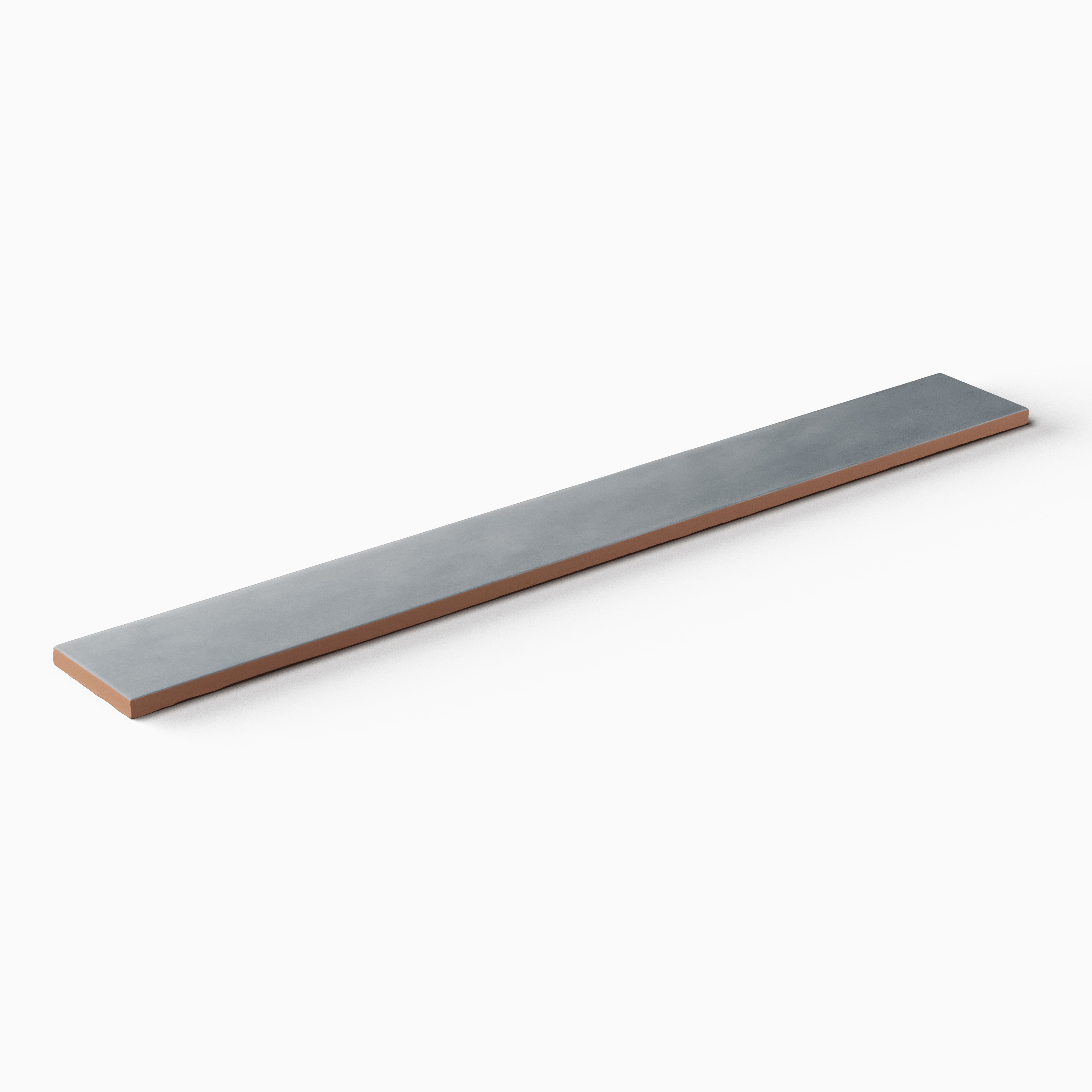 Remi 2 x 17 Glossy Ceramic Tile in Slate