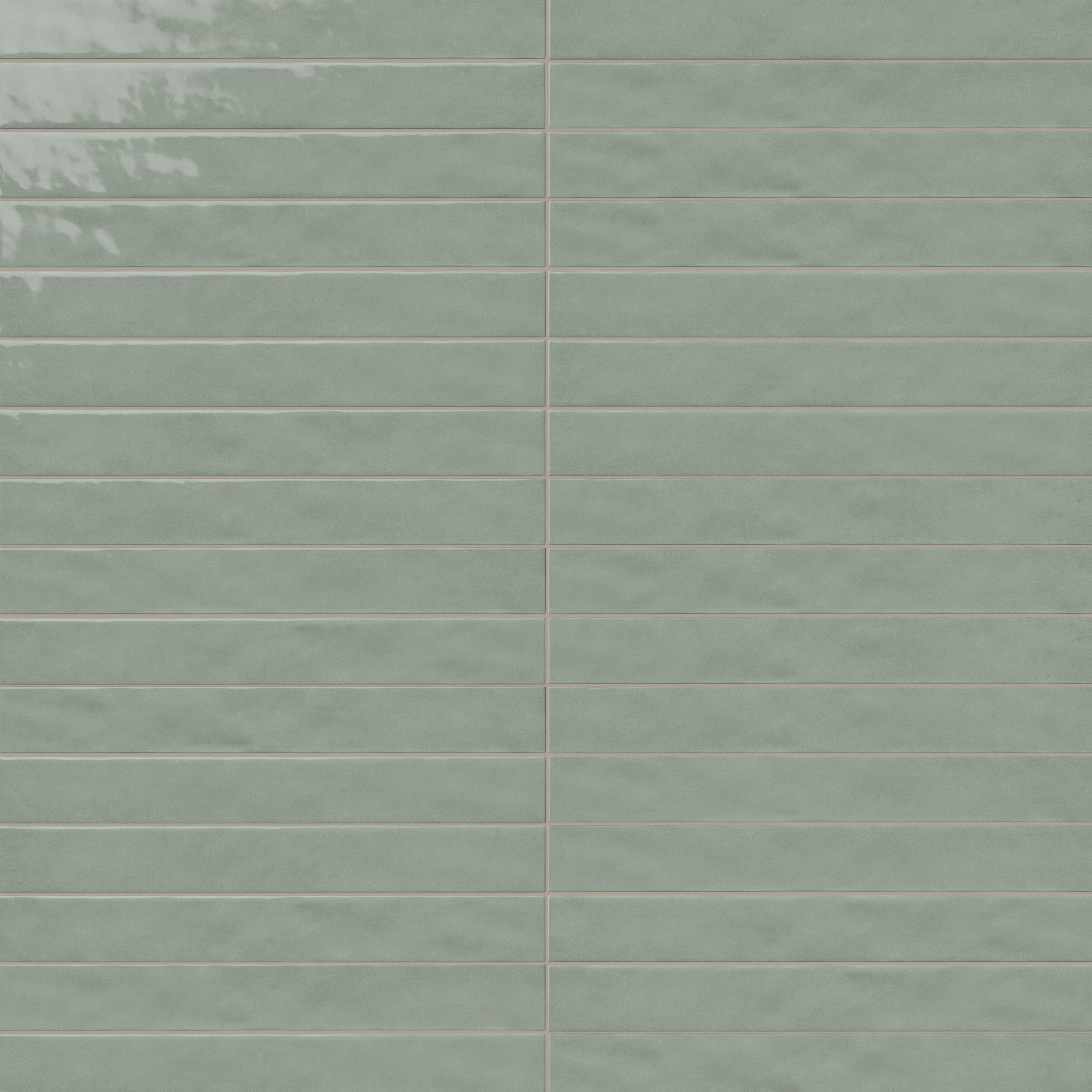 Remi 2x17 Glossy Ceramic Tile in Pistachio