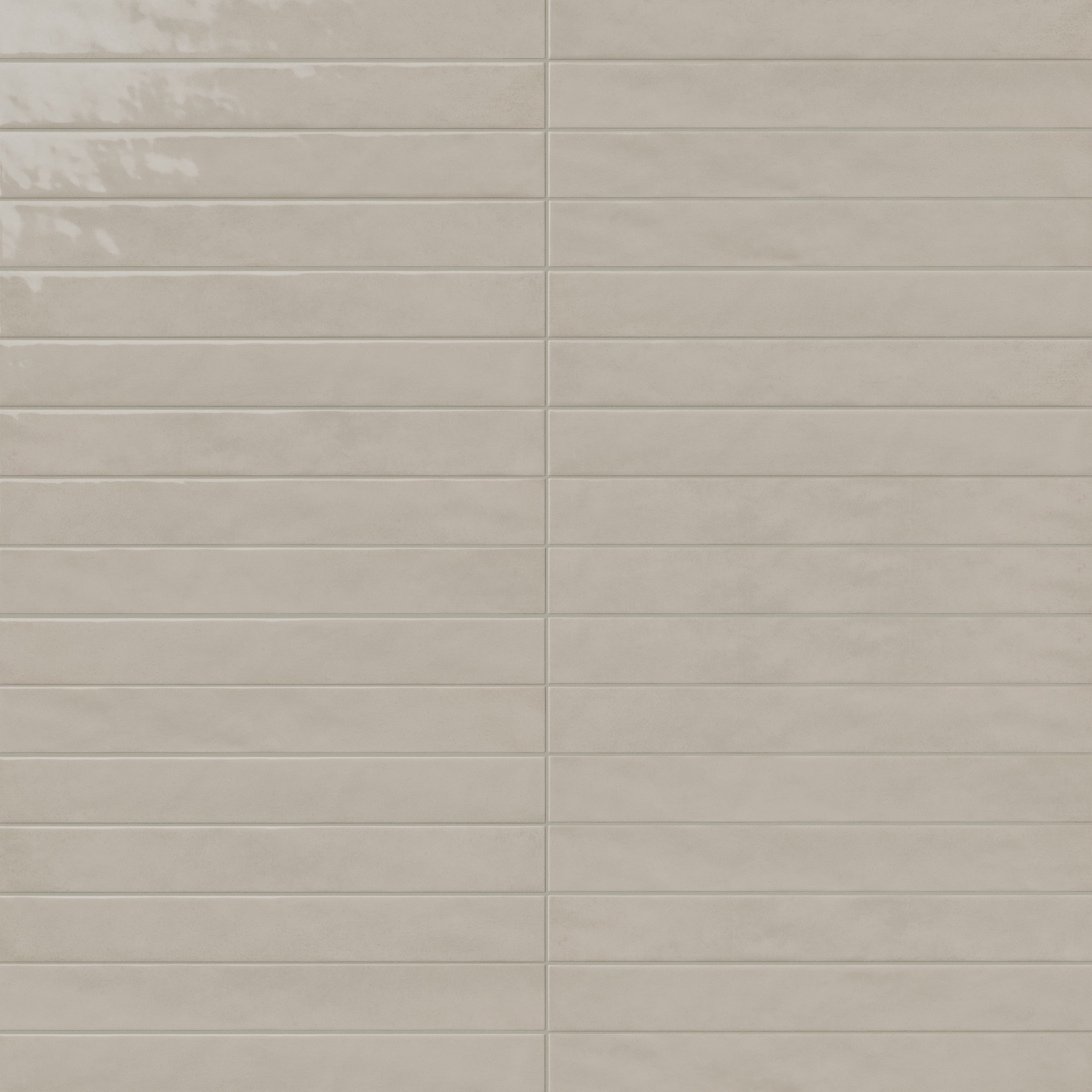 Remi 2x17 Glossy Ceramic Tile in Oat