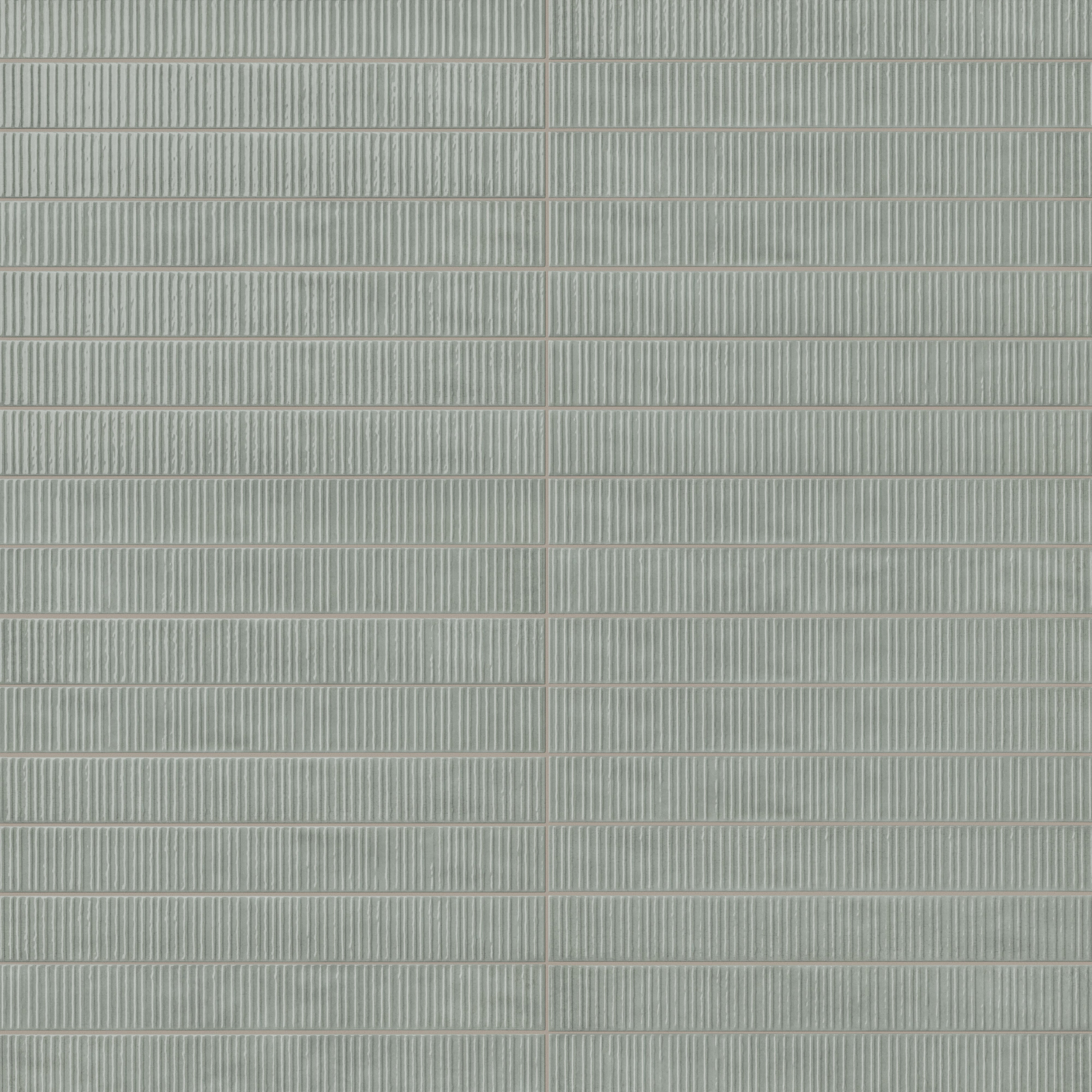 Remi 2x17 Glossy Ceramic Tile in Pistachio Deco