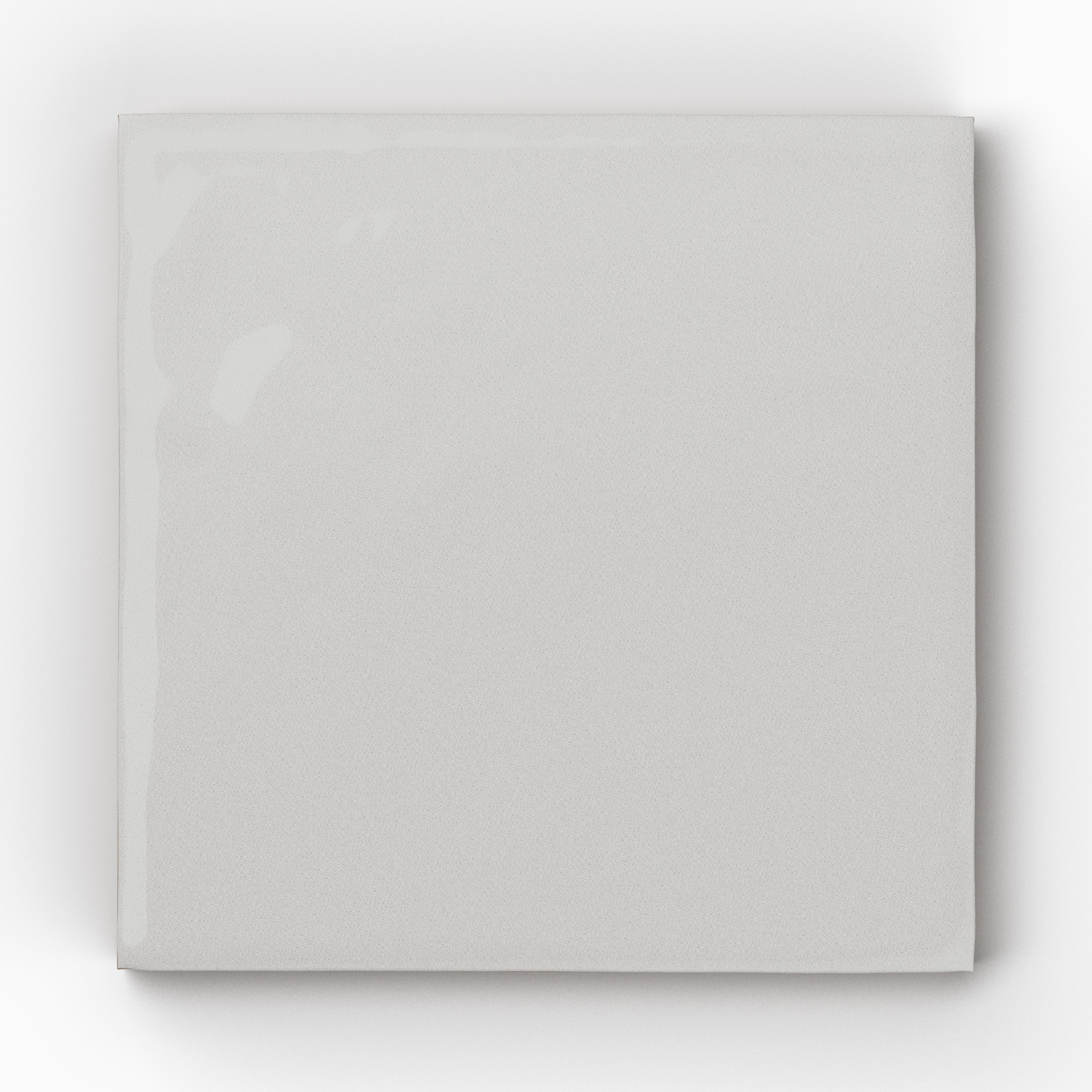 Mila 4x4 Glossy Ceramic Tile in Eggshell