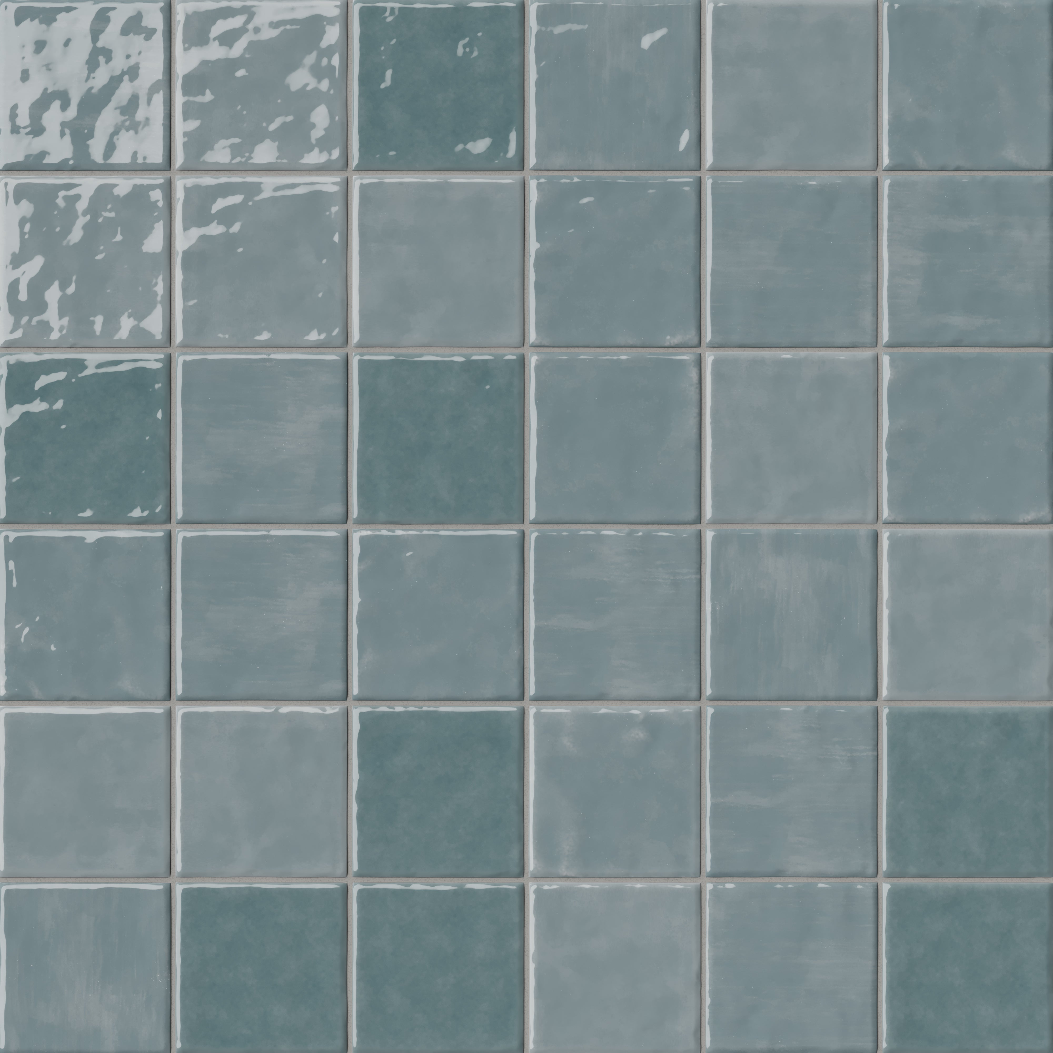 Mila 4x4 Glossy Ceramic Tile in Slate