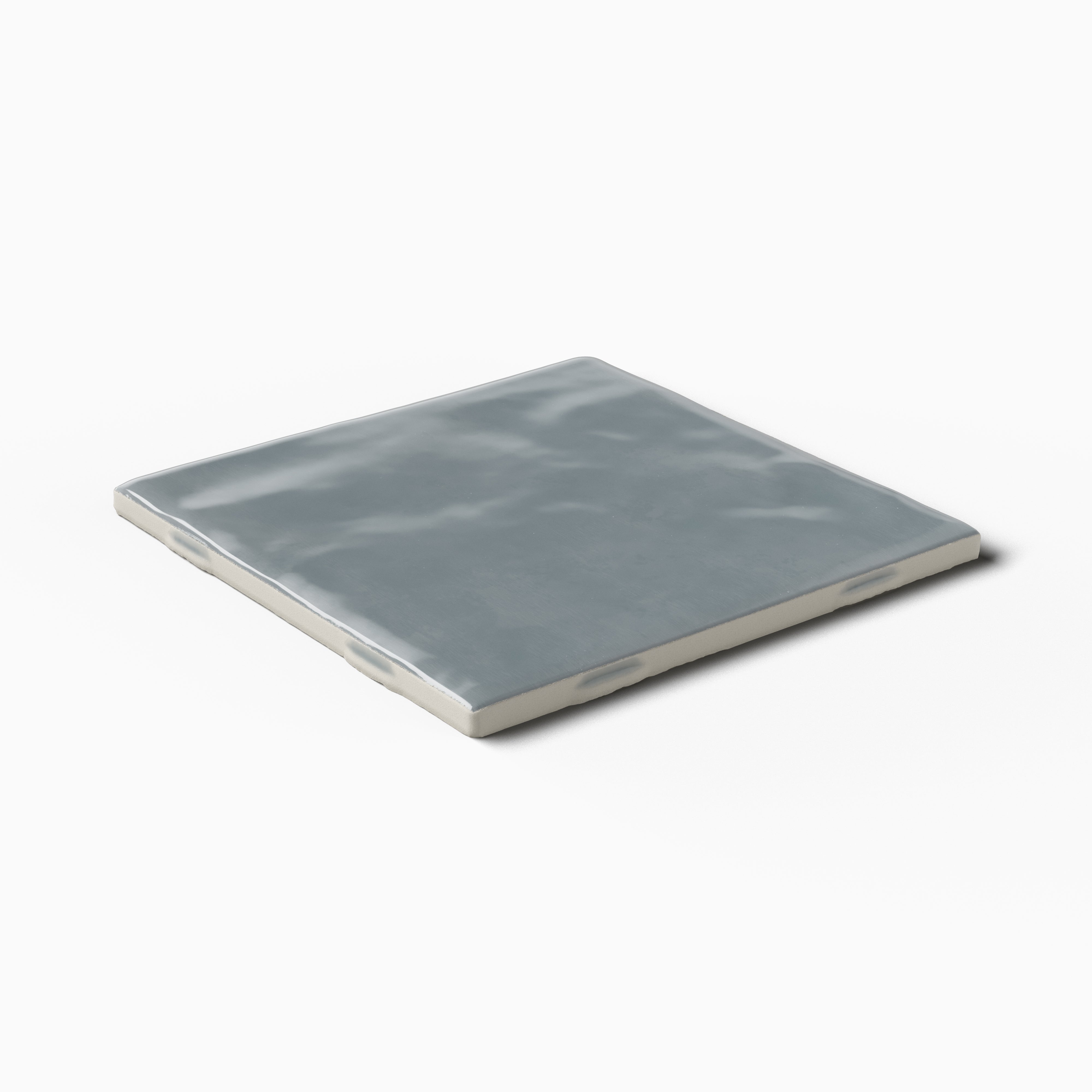 Mila 4x4 Glossy Ceramic Tile in Slate