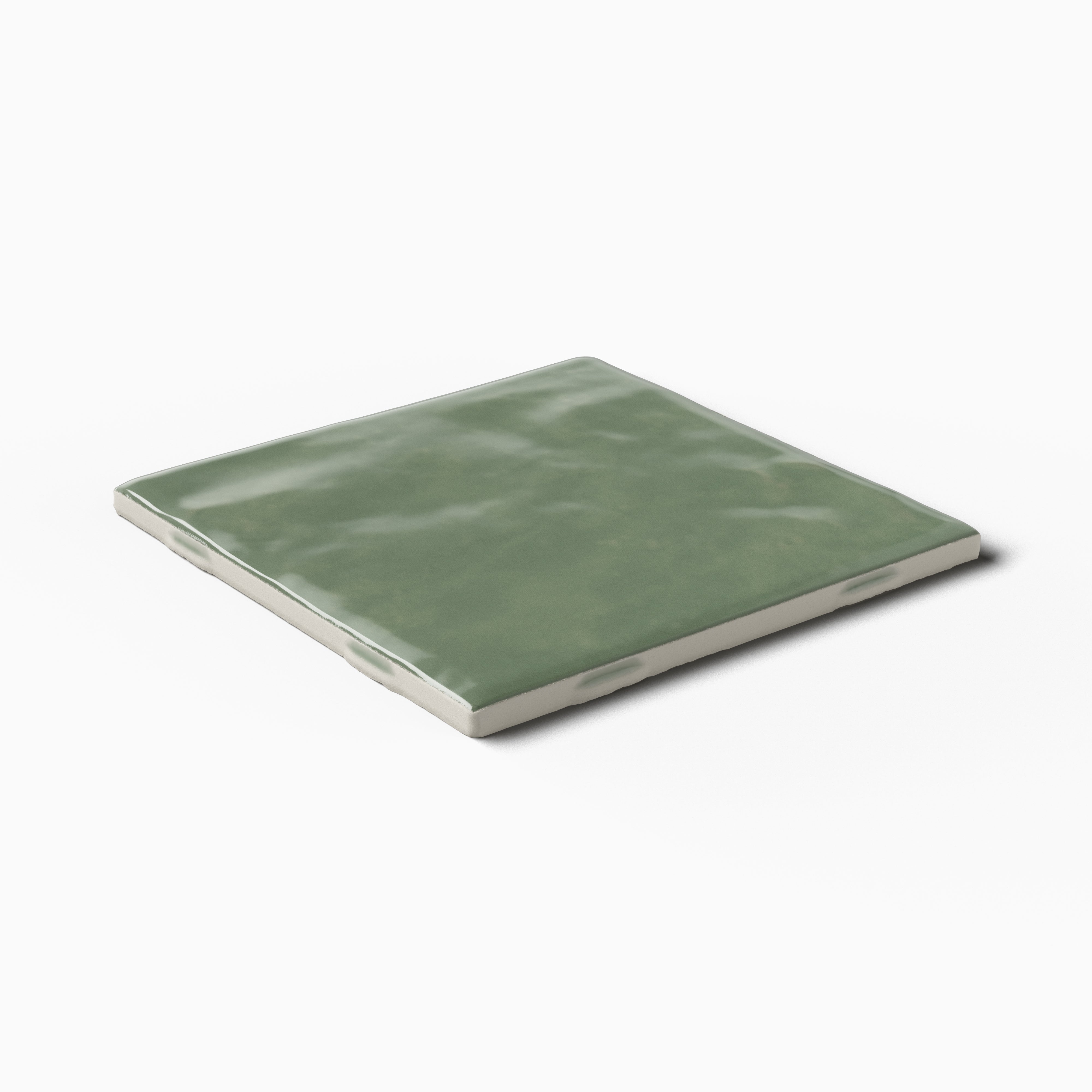 Mila 4x4 Glossy Ceramic Tile in Jade