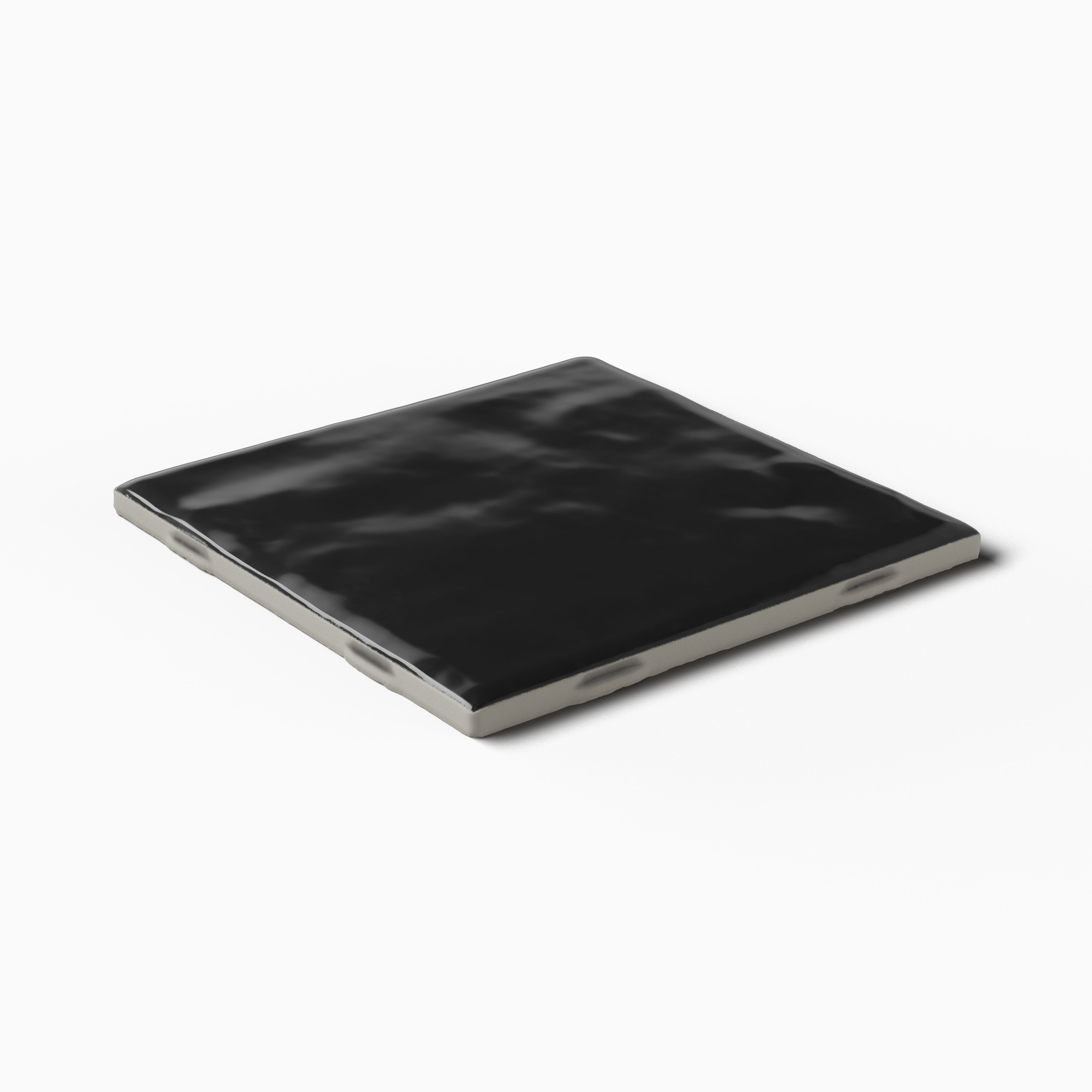 Mila 4x4 Glossy Ceramic Tile in Ink