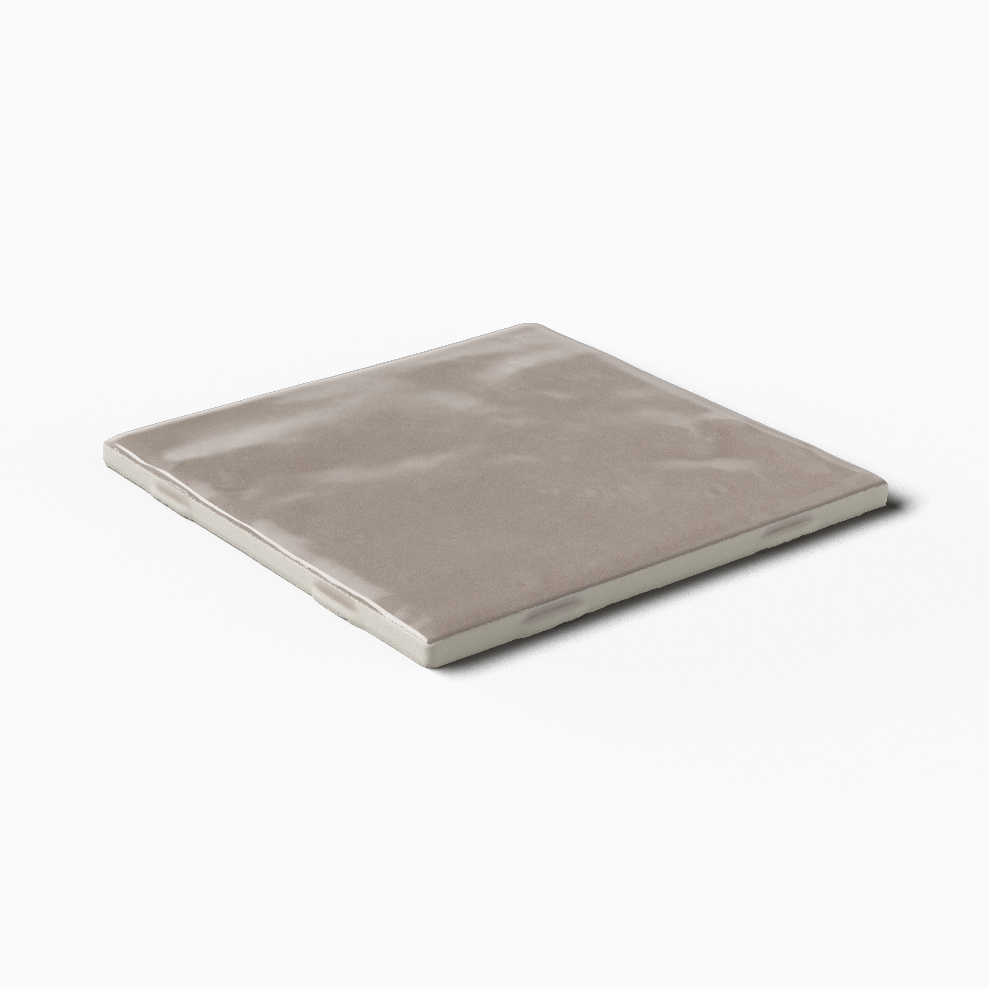 Mila 4 x 4 Glossy Ceramic Tile in Gray
