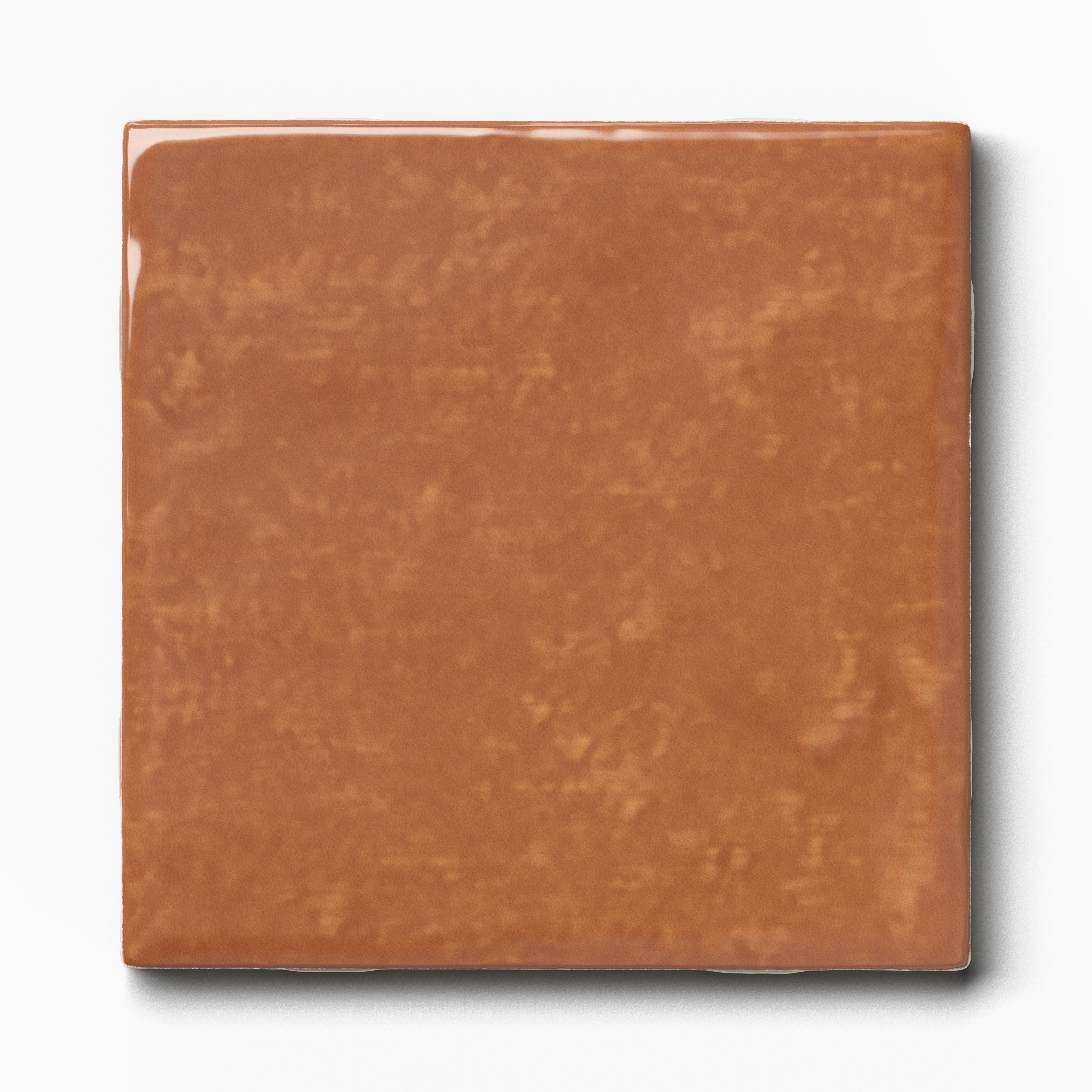 Mila 4 x 4 Glossy Ceramic Tile in Rust