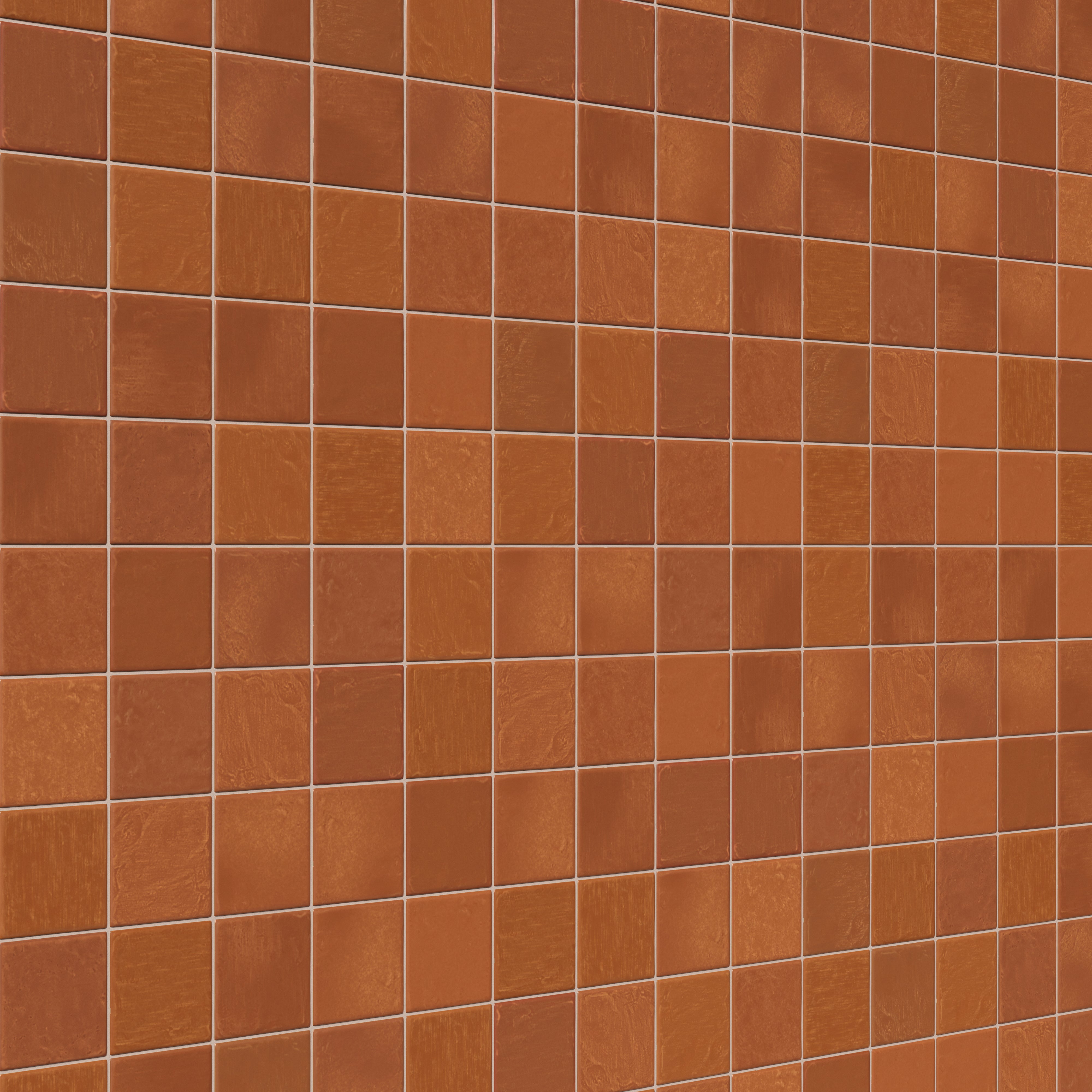 Mila 4 x 4 Glossy Ceramic Tile in Rust