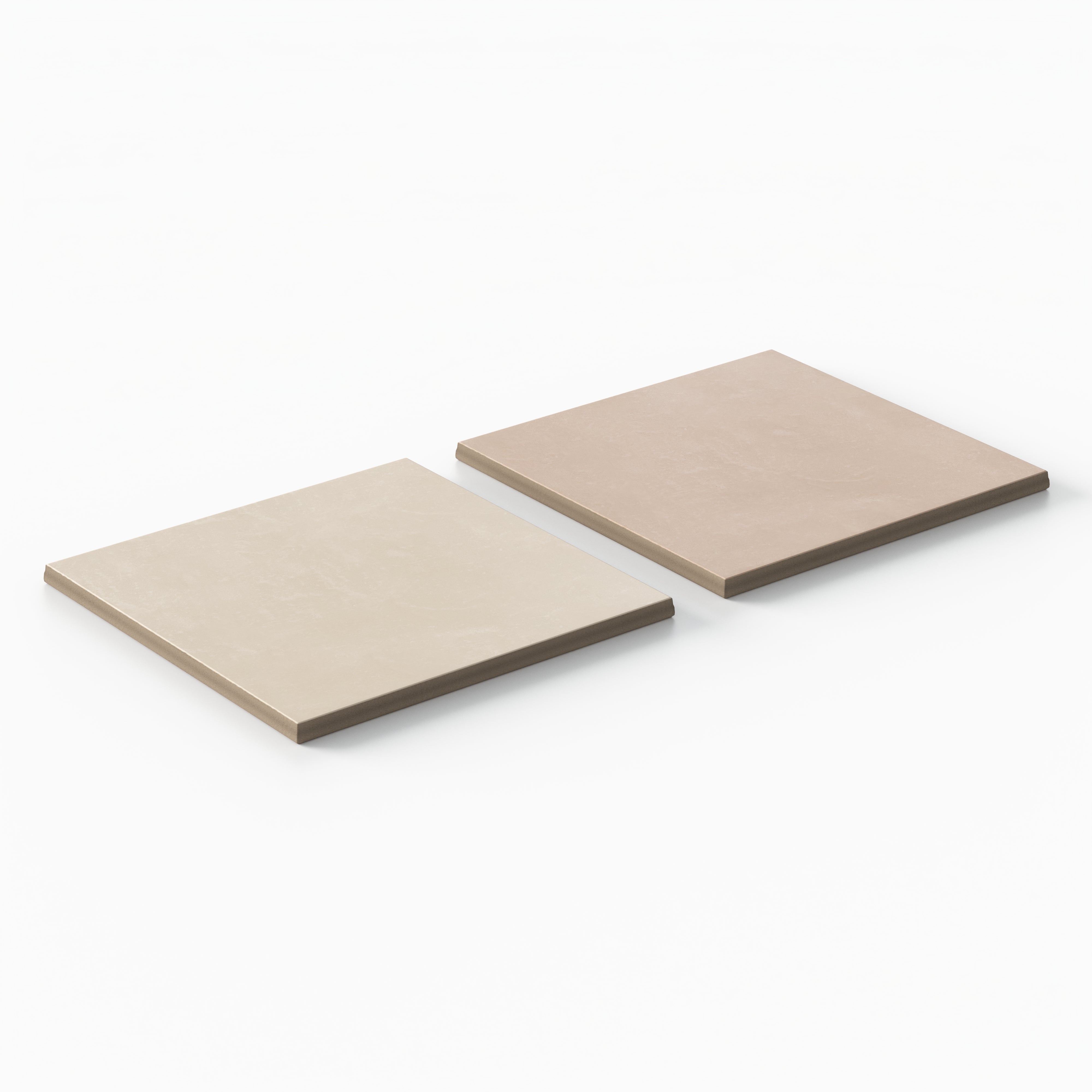 Isabel 6 x 6 Checkerboard Matte Porcelain Tile in Frosted Linen and Dusty Rose