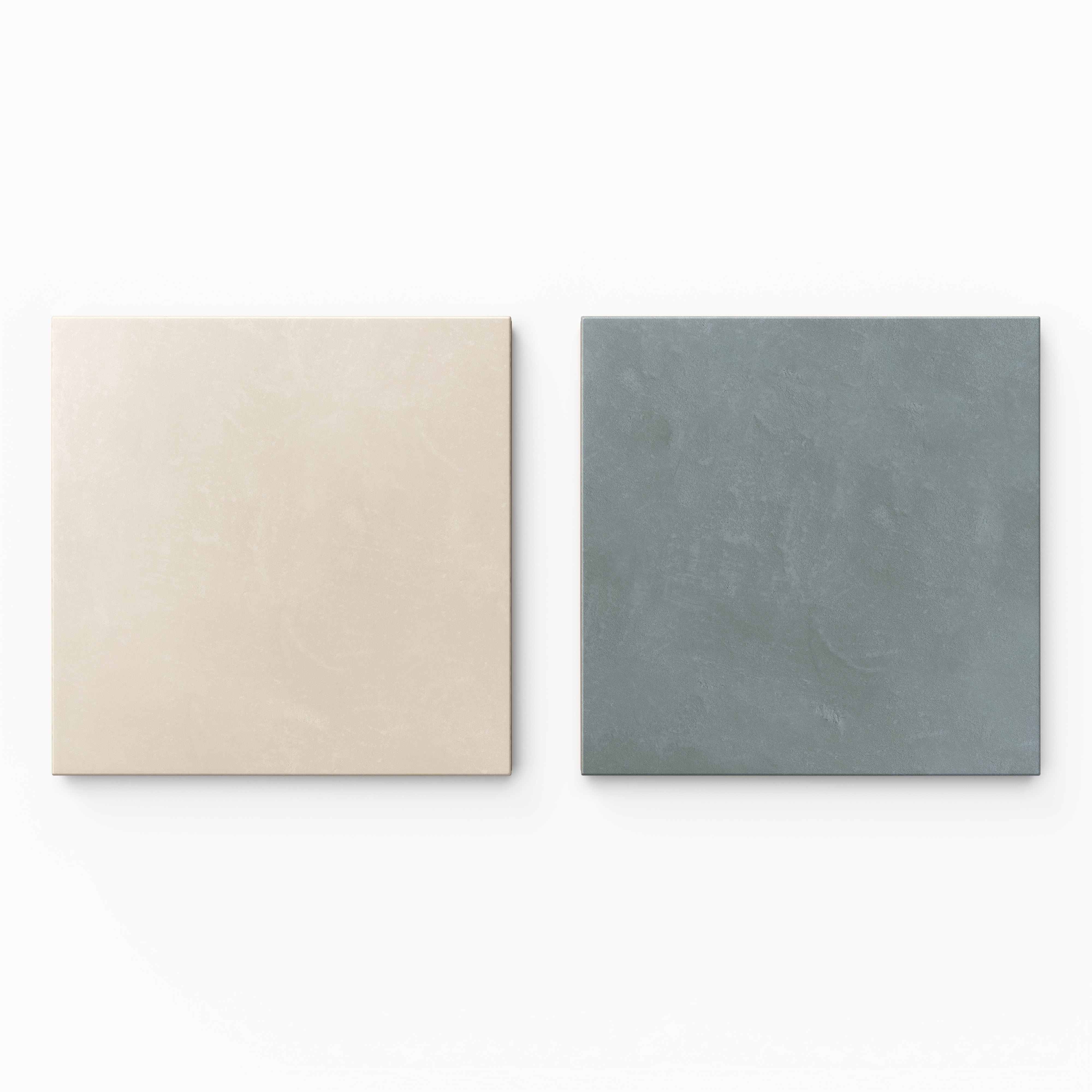 Isabel 6 x 6 Checkerboard Matte Porcelain Tile in Frosted Linen and Saltwater