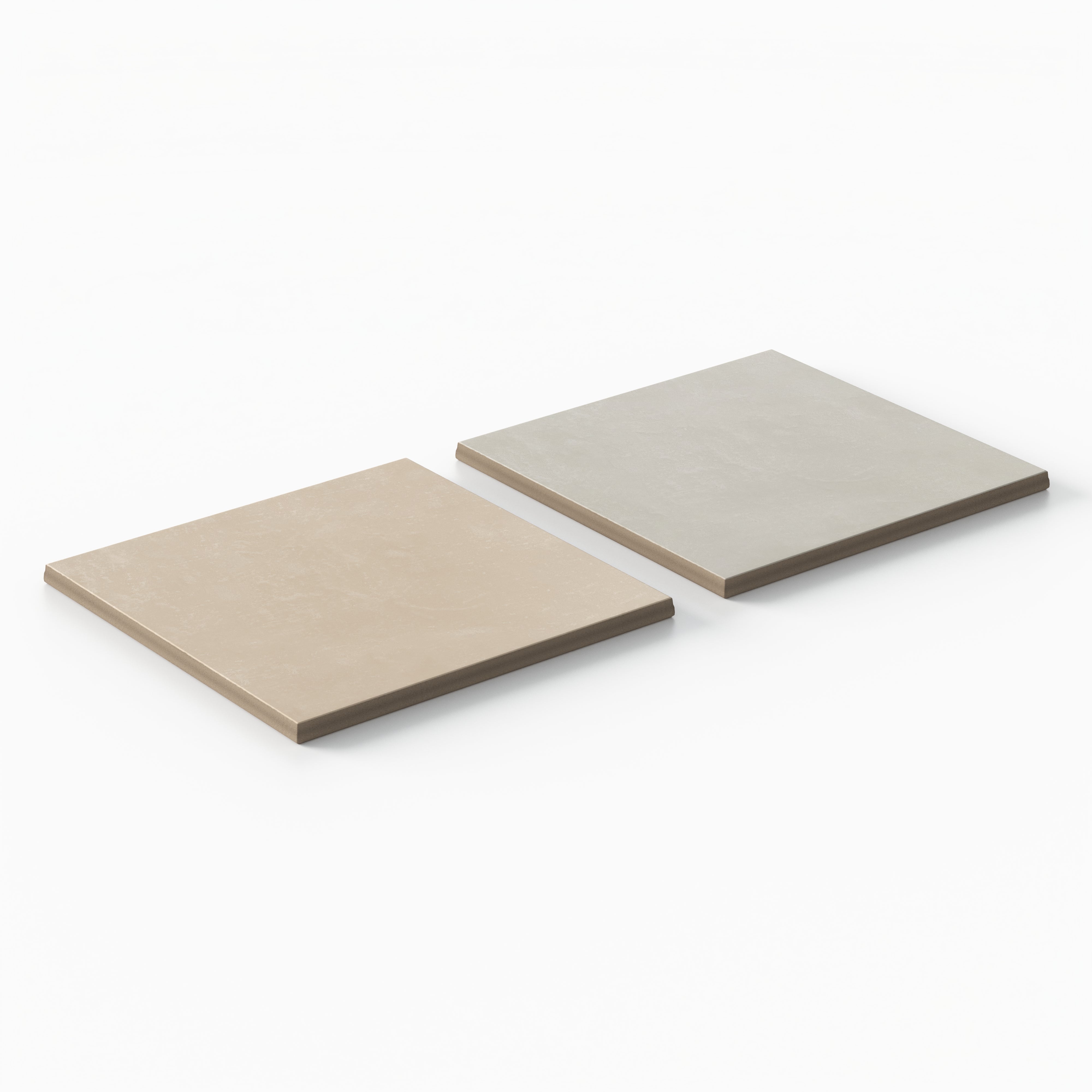 Isabel 6 x 6 Checkerboard Matte Porcelain Tile in Almond Mist and Silverstone