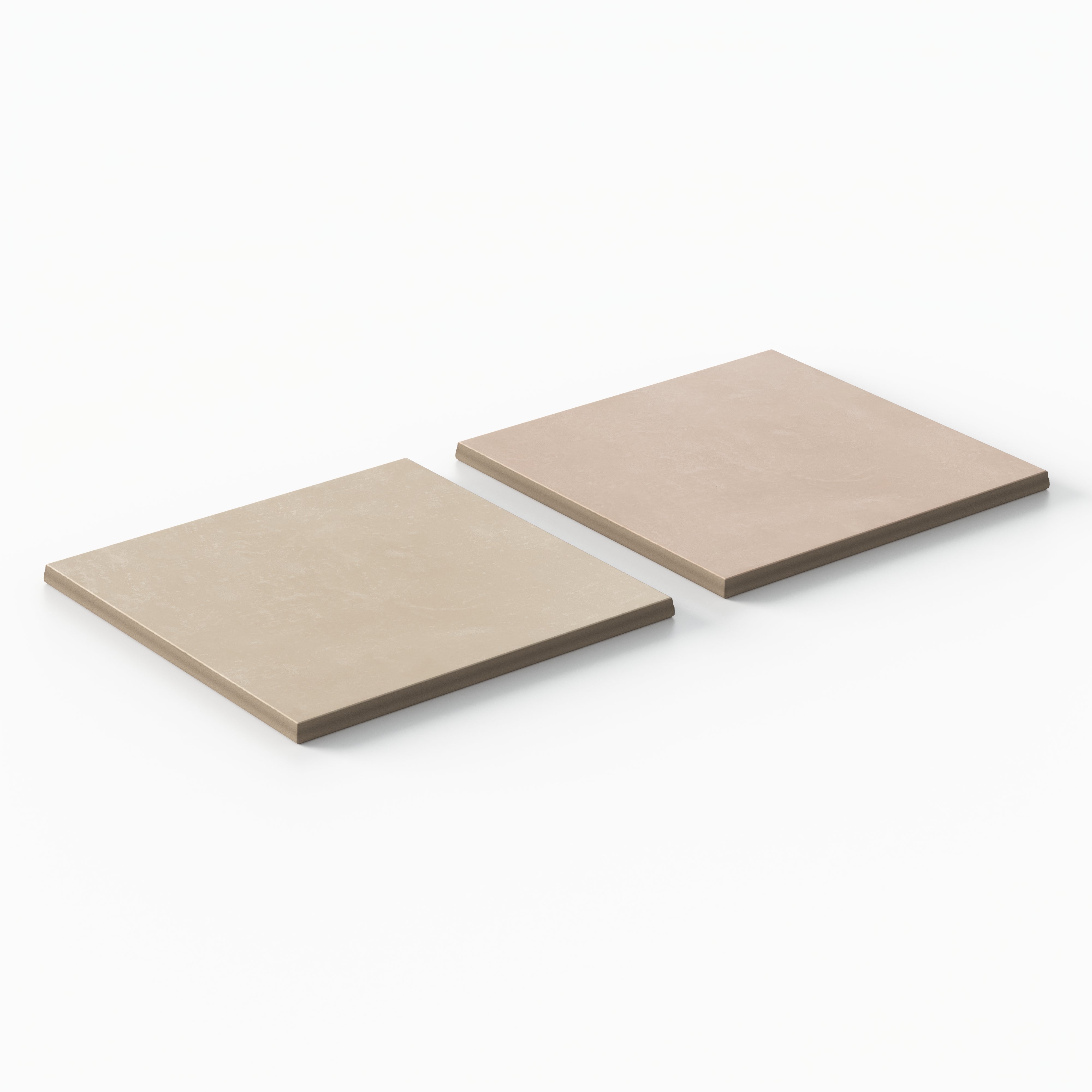 Isabel 6 x 6 Checkerboard Matte Porcelain Tile in Almond Mist and Dusty Rose