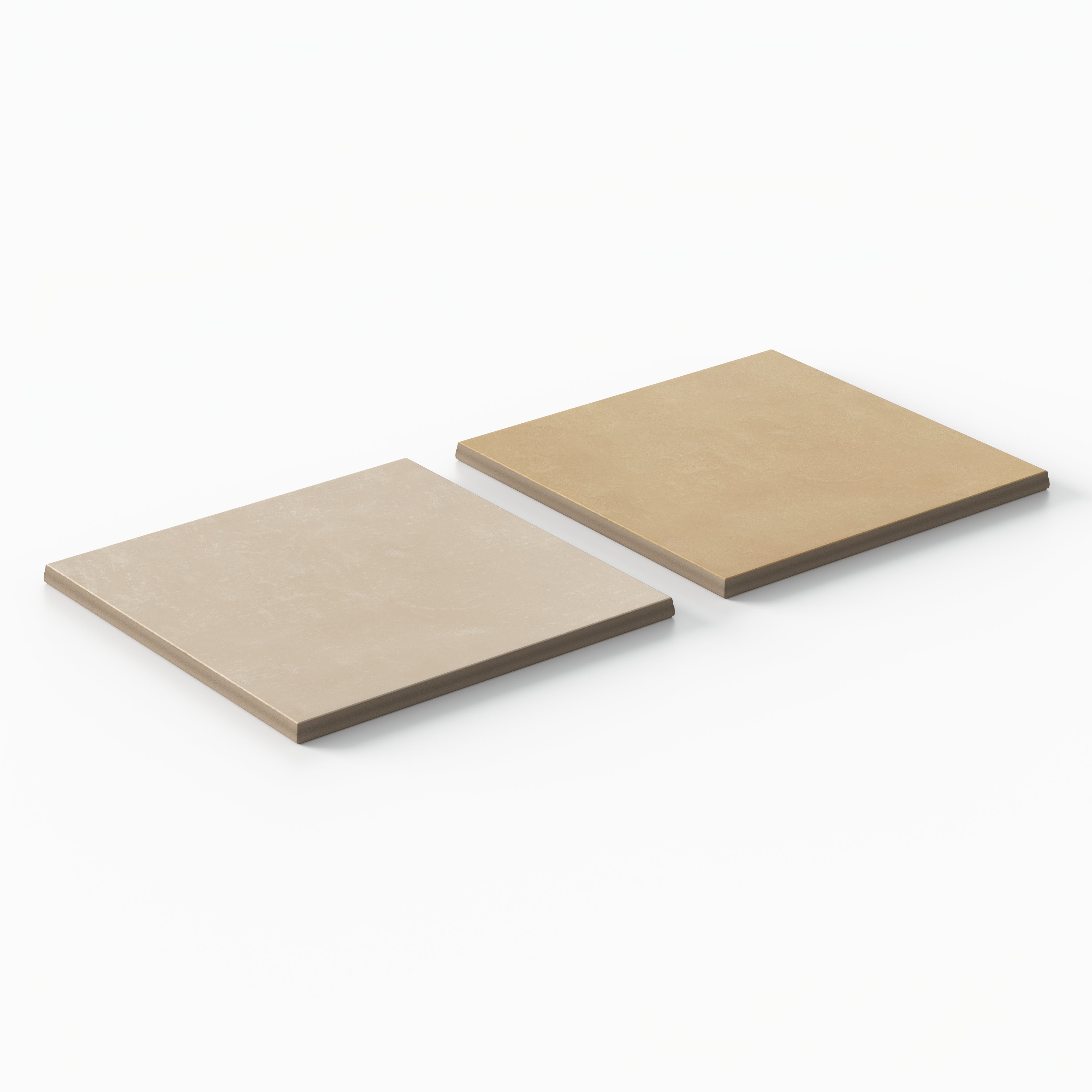 Isabel 6 x 6 Checkerboard Matte Porcelain Tile in Almond Mist and Golden Sky