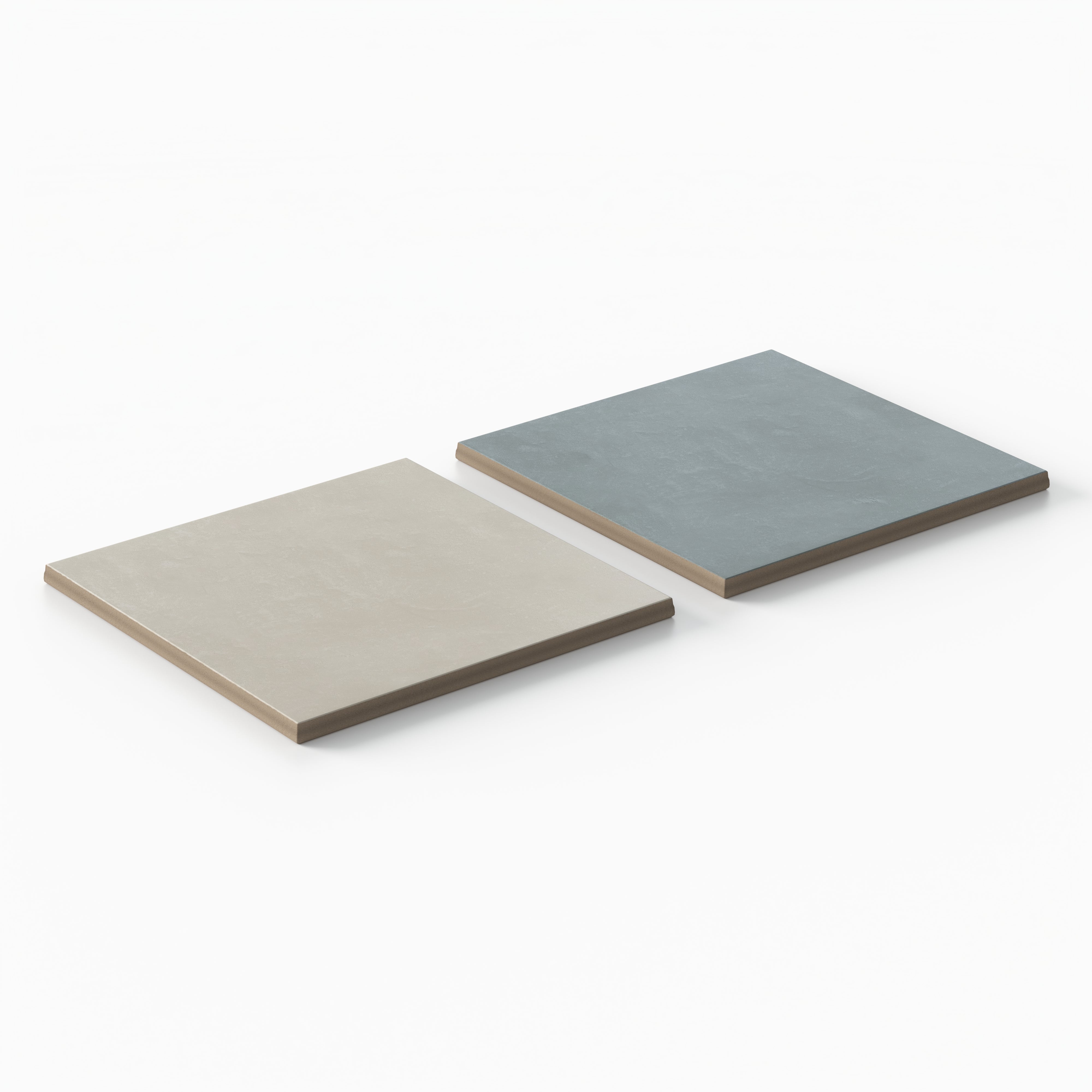 Isabel 6 x 6 Checkerboard Matte Porcelain Tile in Silverstone and Saltwater