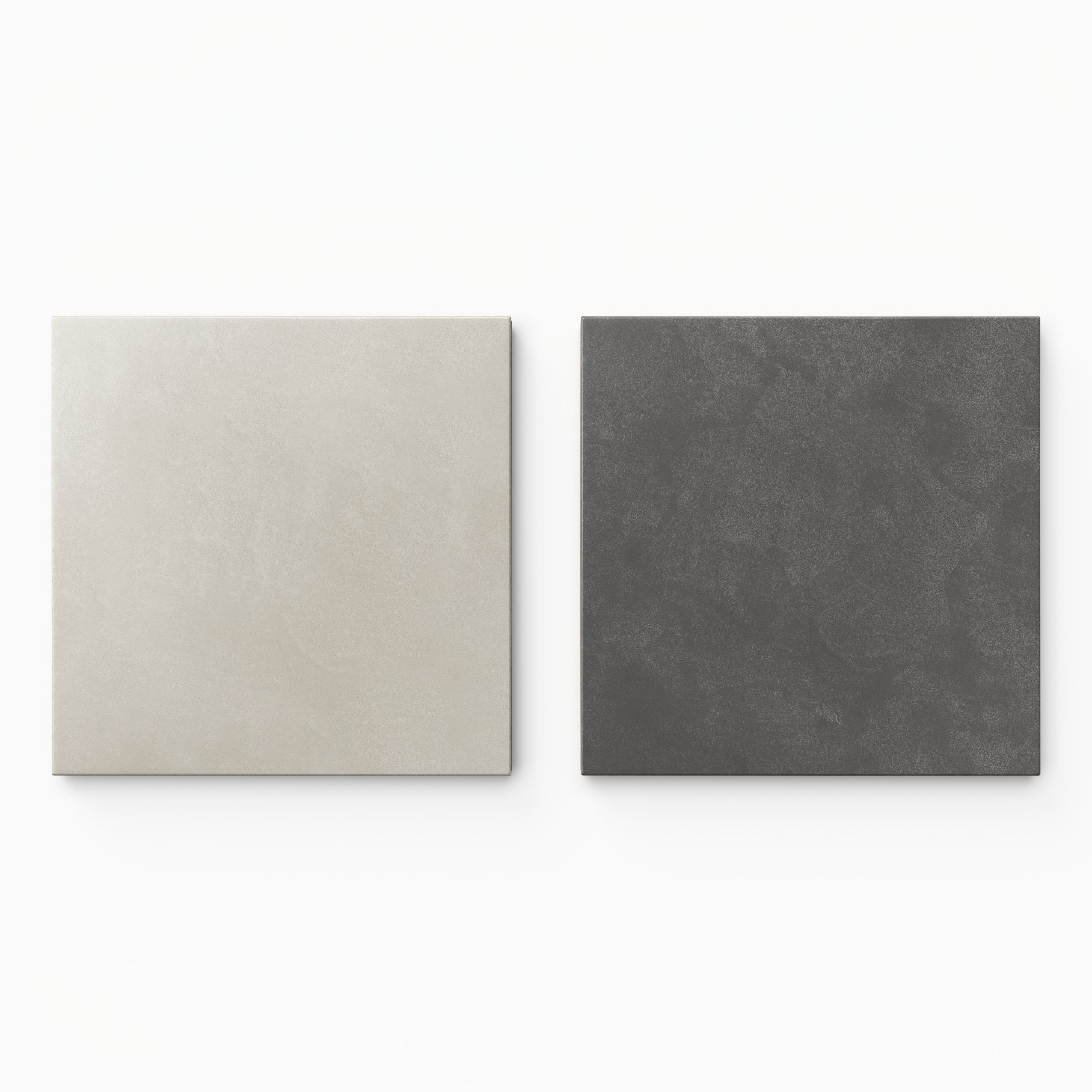 Isabel 6 x 6 Checkerboard Matte Porcelain Tile in Silverstone and Midnight Slate