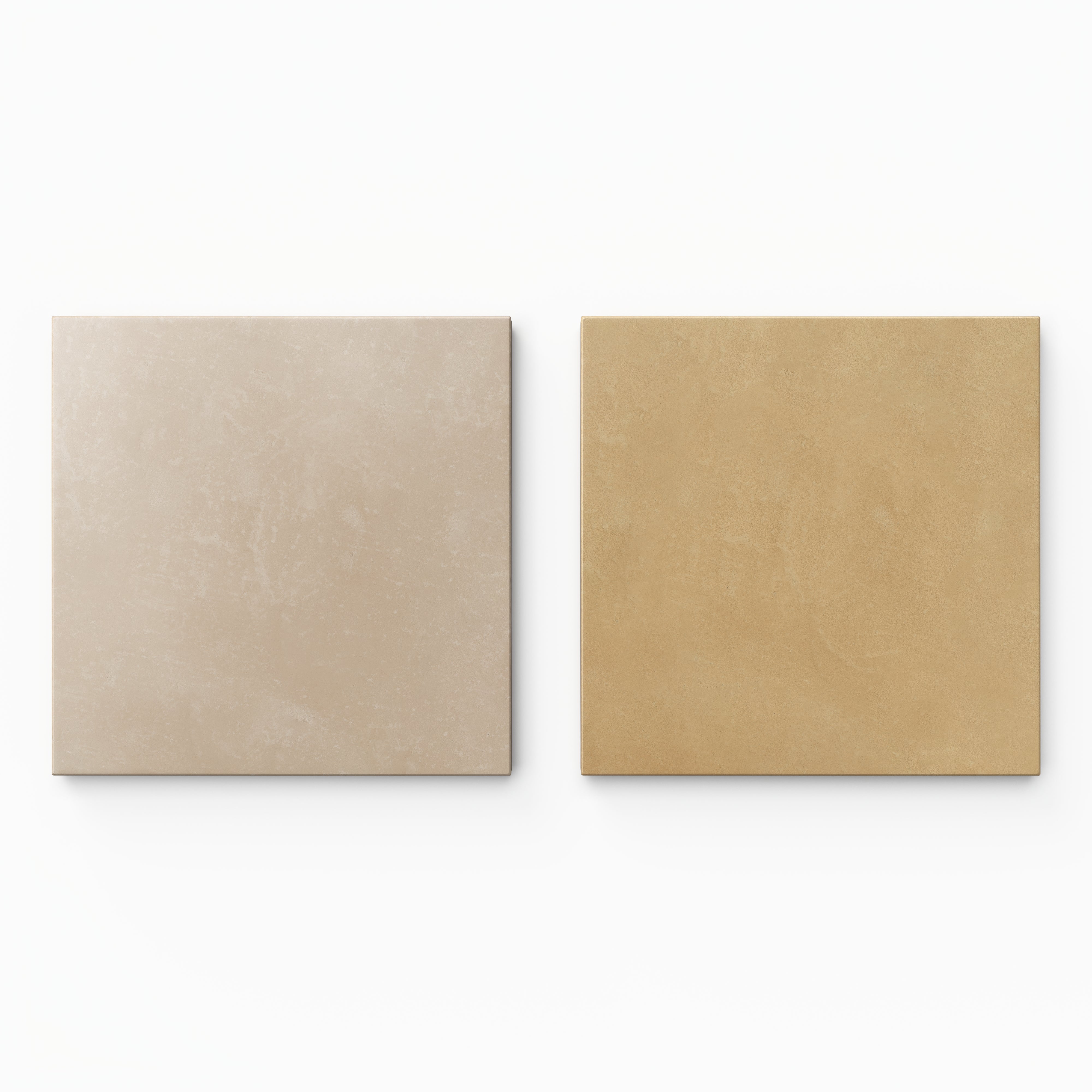 Isabel 6 x 6 Checkerboard Matte Porcelain Tile in Sahara Sand and Golden Sky