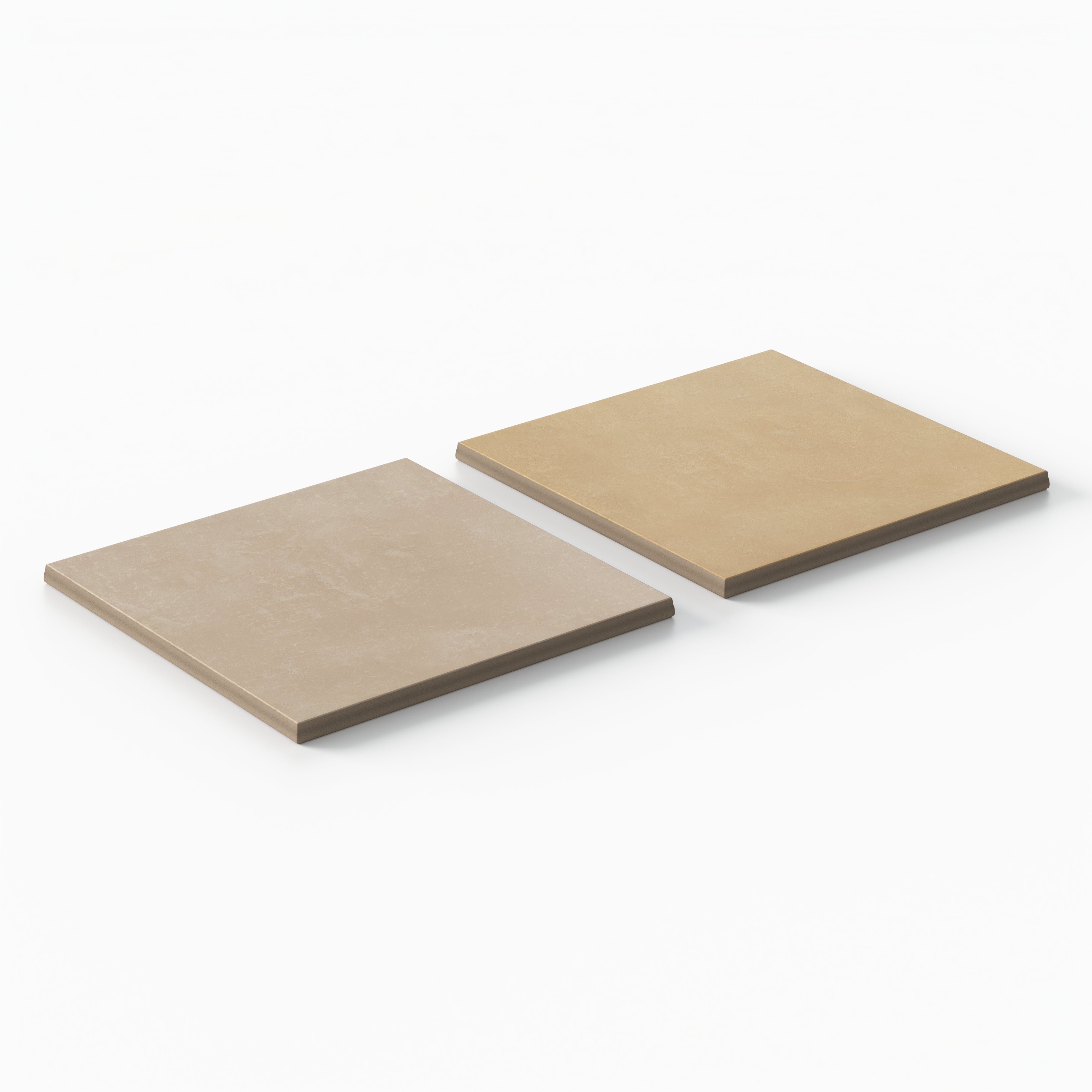 Isabel 6 x 6 Checkerboard Matte Porcelain Tile in Sahara Sand and Golden Sky