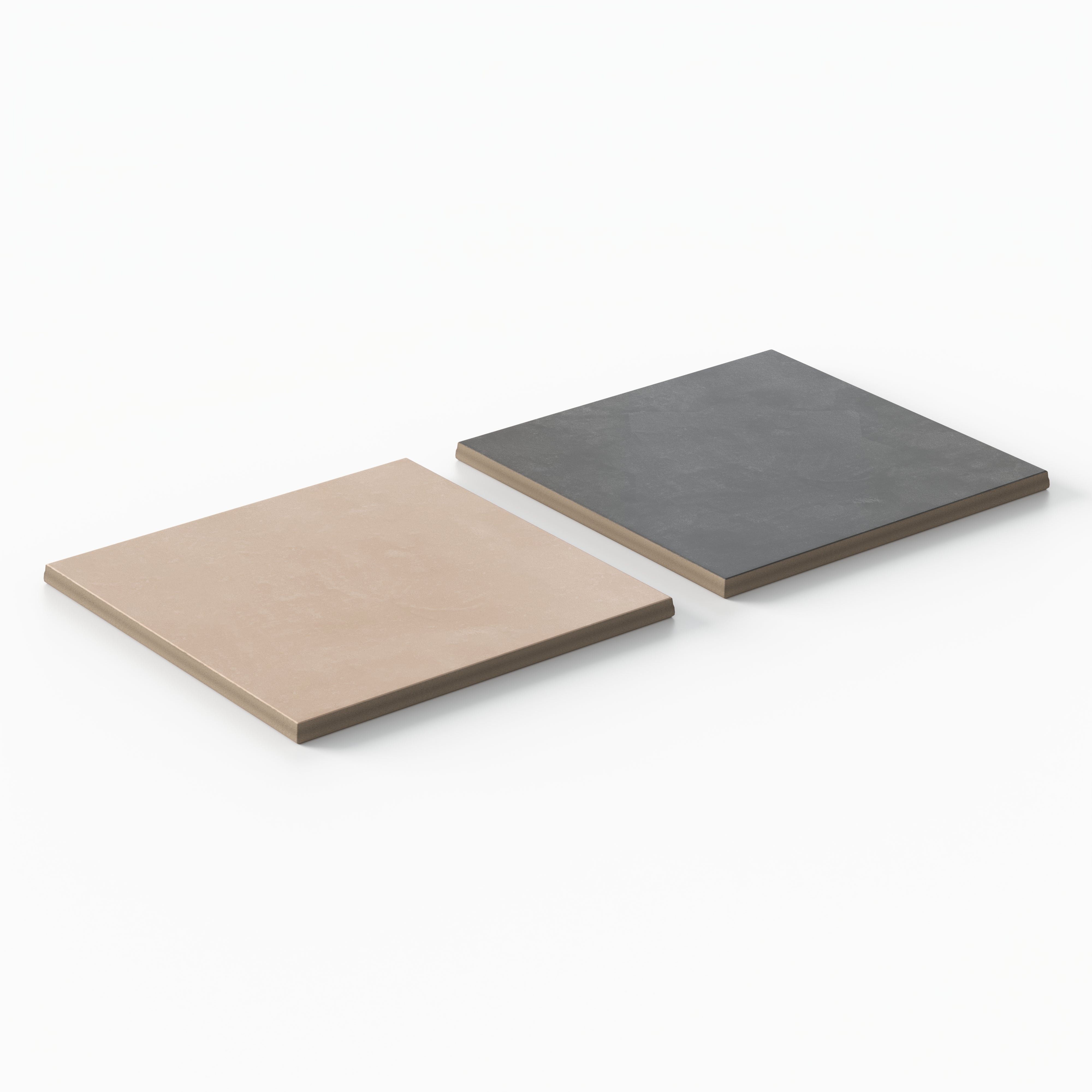 Isabel 6 x 6 Checkerboard Matte Porcelain Tile in Dusty Rose and Midnight Slate