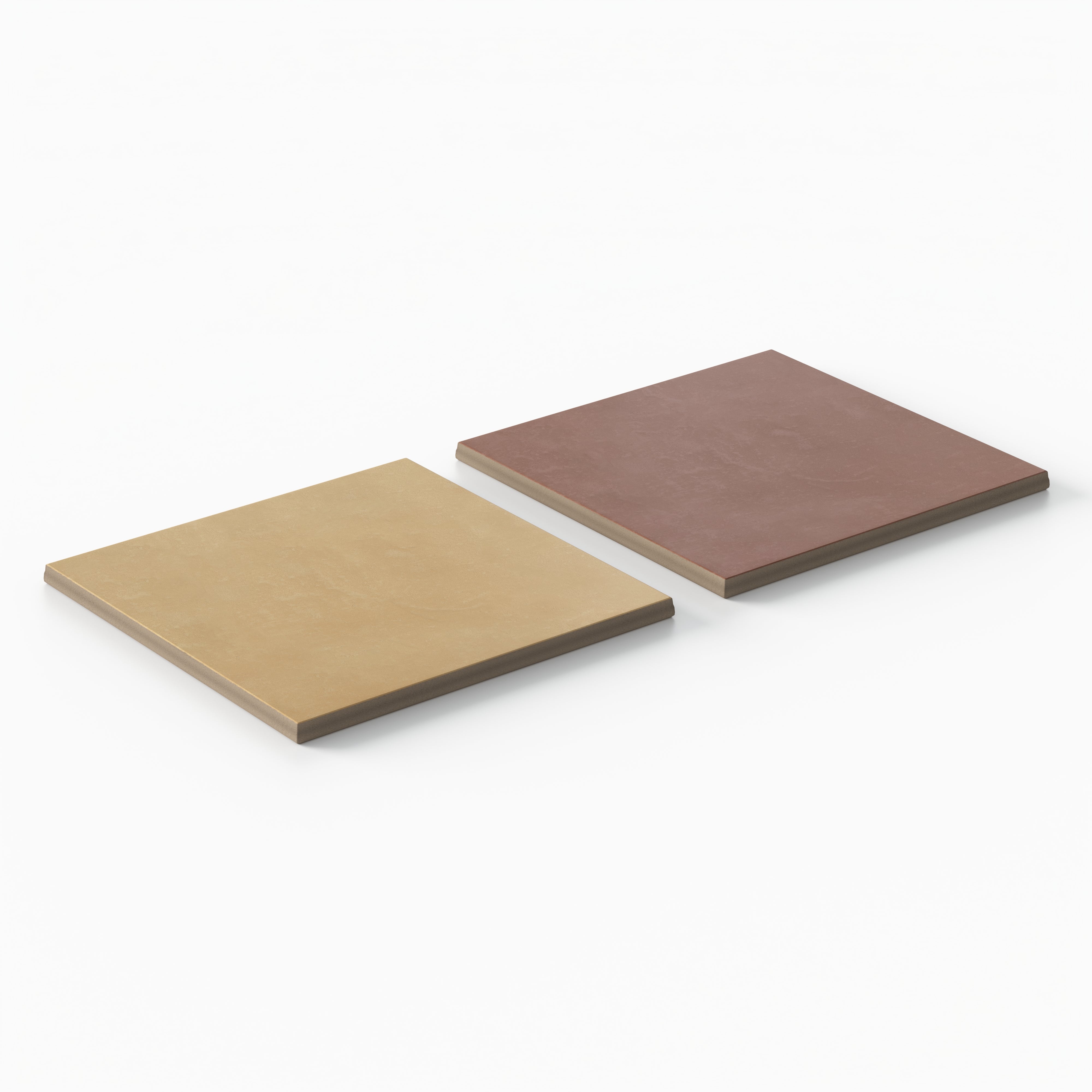 Isabel 6 x 6 Checkerboard Matte Porcelain Tile in Golden Sky and Burnt Umber