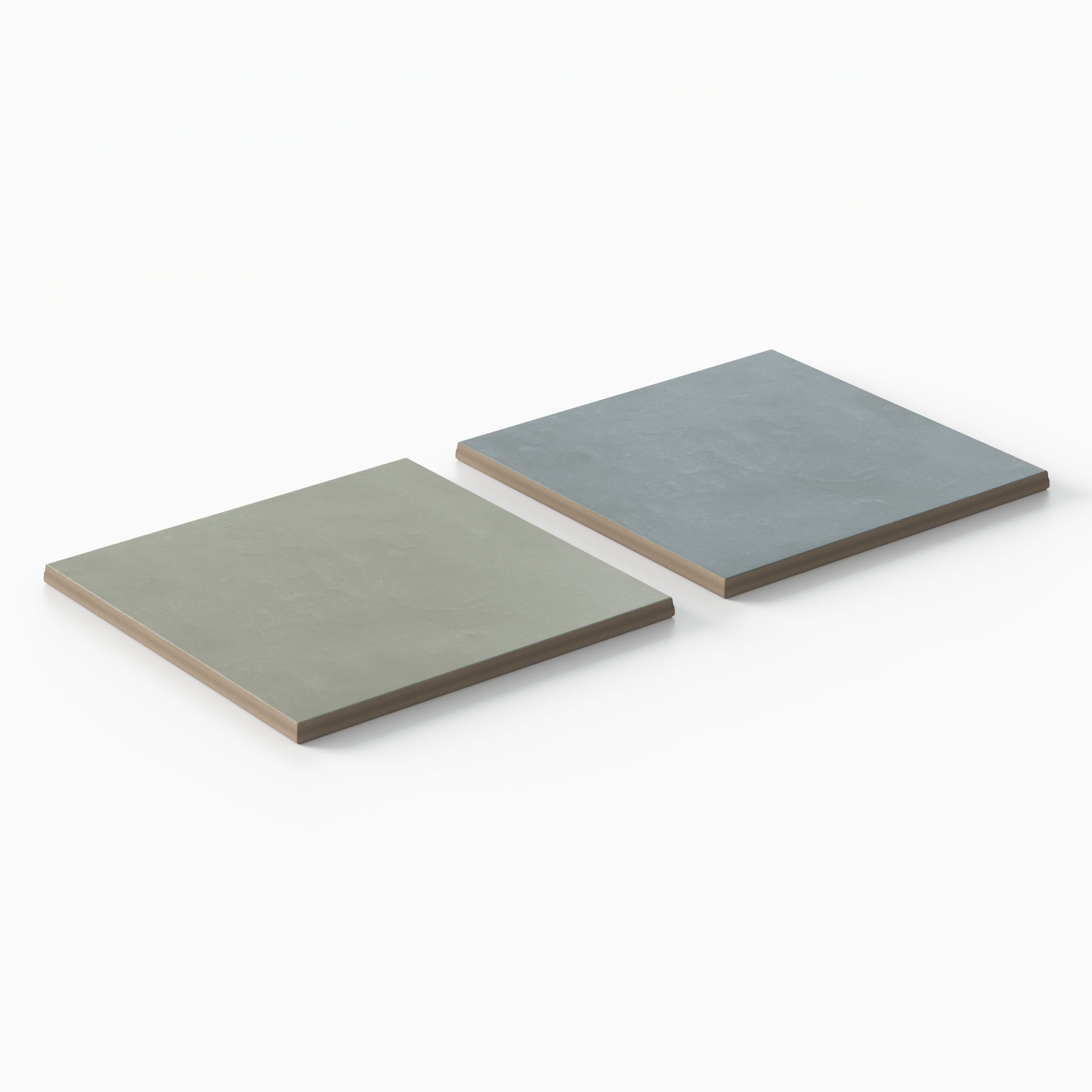 Isabel 6 x 6 Checkerboard Matte Porcelain Tile in Soft Sage and Saltwater