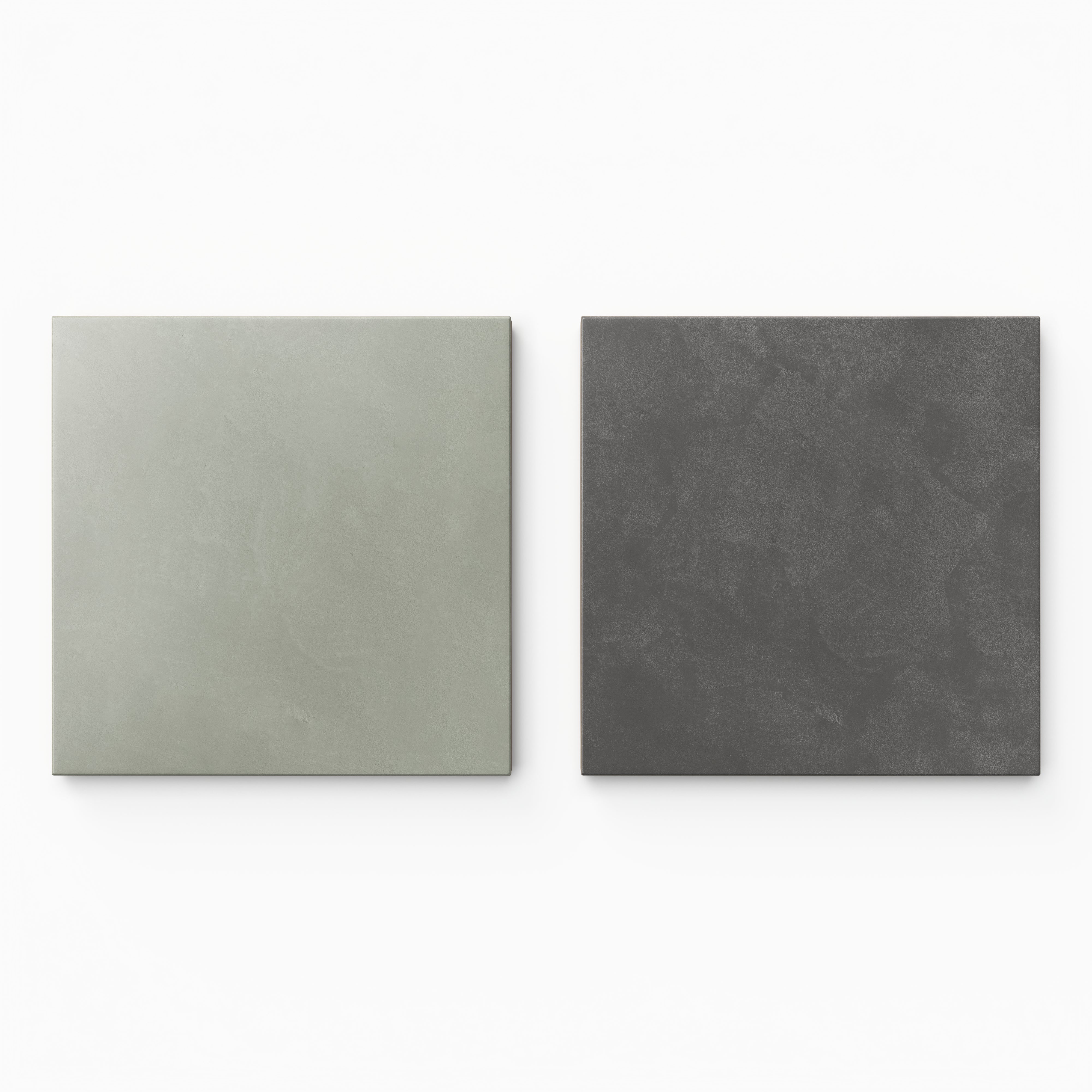 Isabel 6 x 6 Checkerboard Matte Porcelain Tile in Soft Sage and Midnight Slate