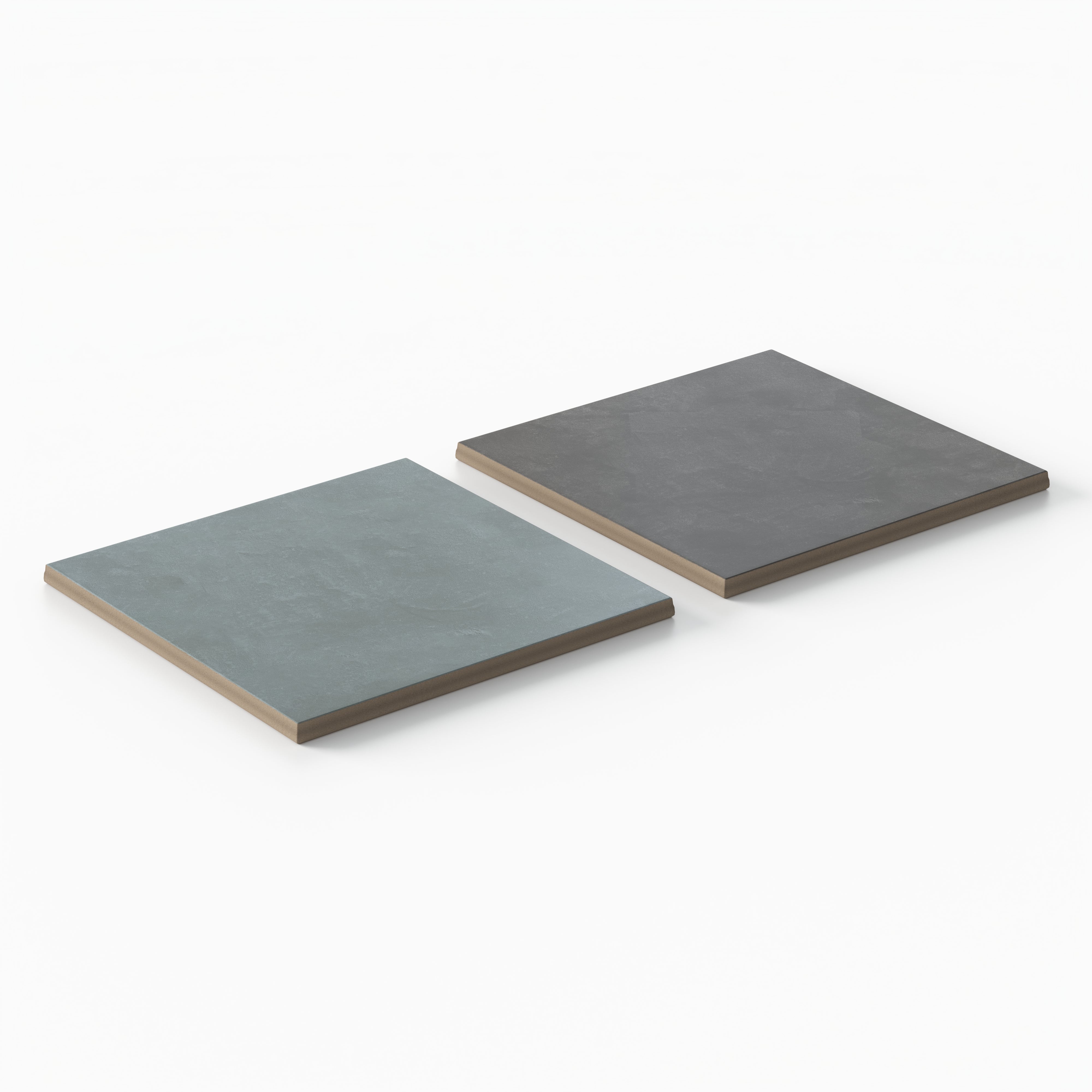 Isabel 6 x 6 Checkerboard Matte Porcelain Tile in Saltwater and Midnight Slate