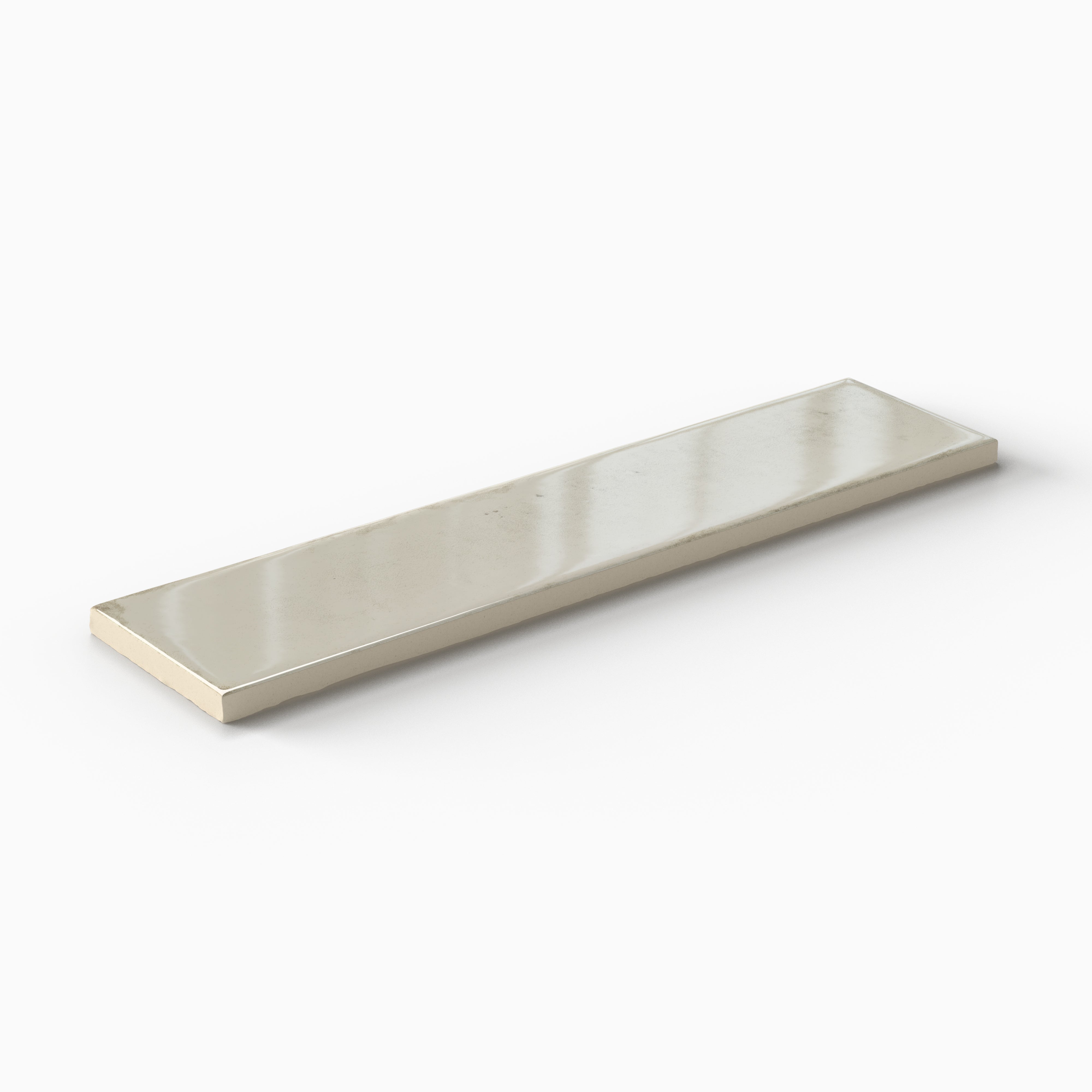 Mara 2x10 Glossy Ceramic Tile in Sheep's Wool