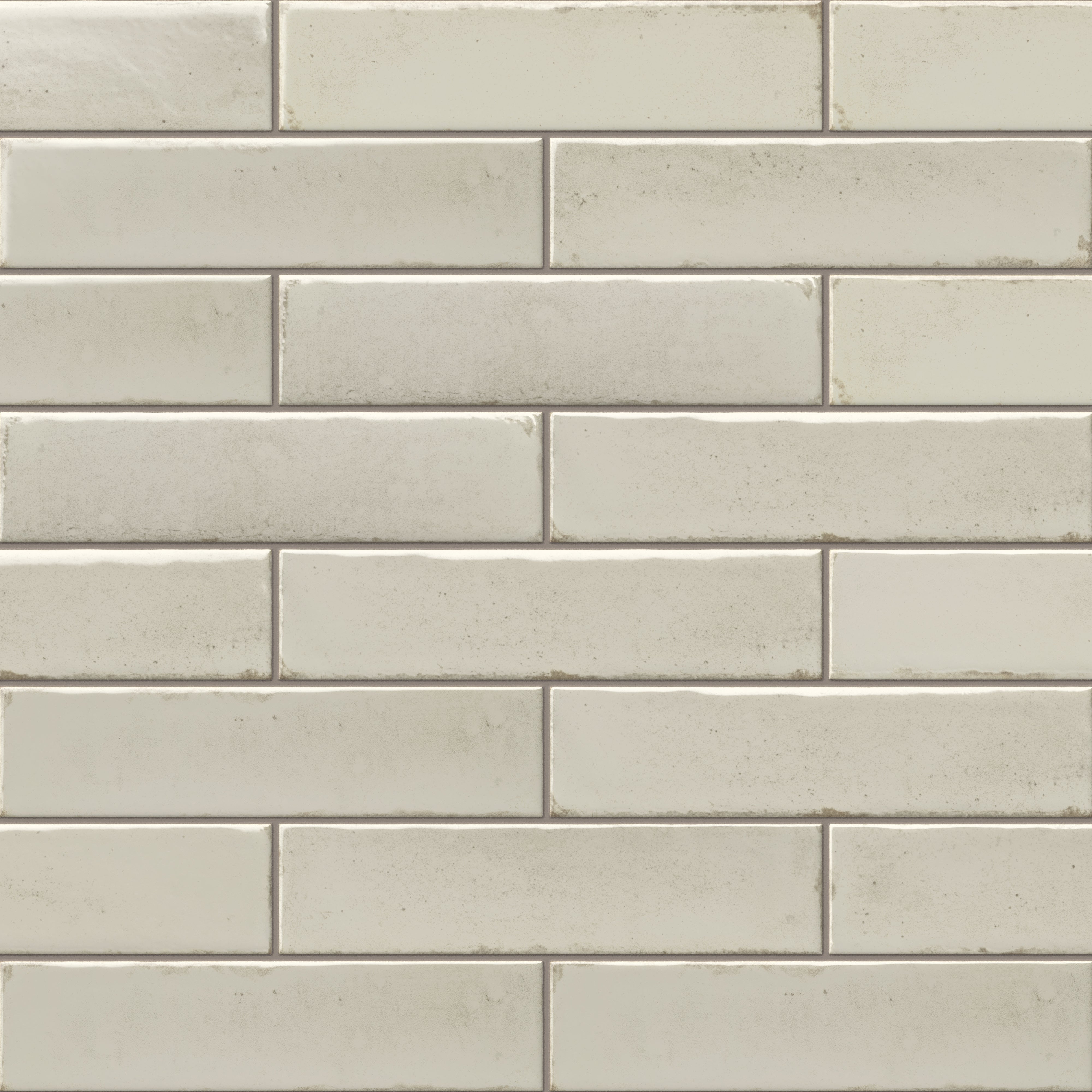 Mara 2x10 Glossy Ceramic Tile in Sheep's Wool